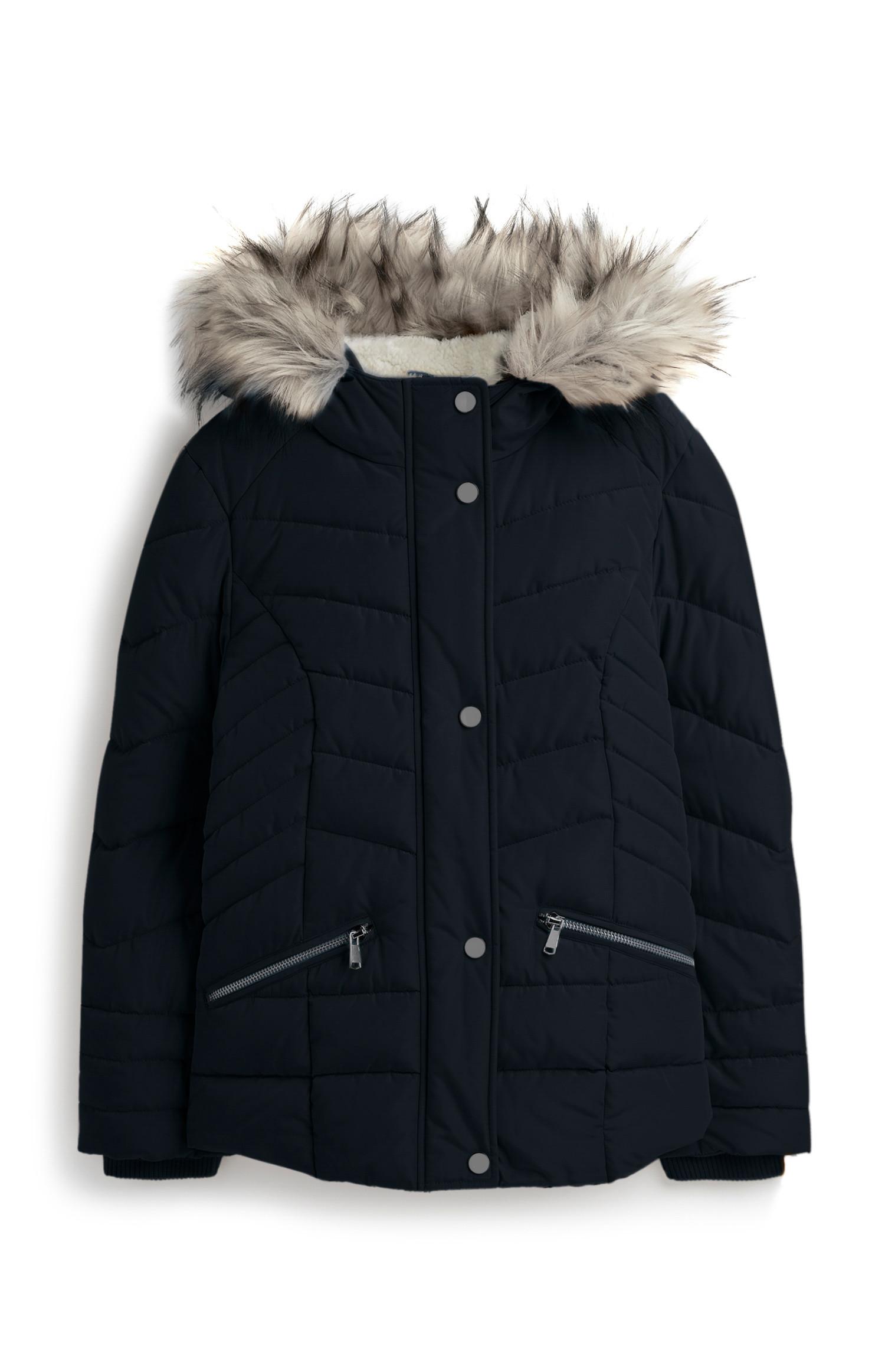 Marineblaue Steppjacke (Teeny Girls)