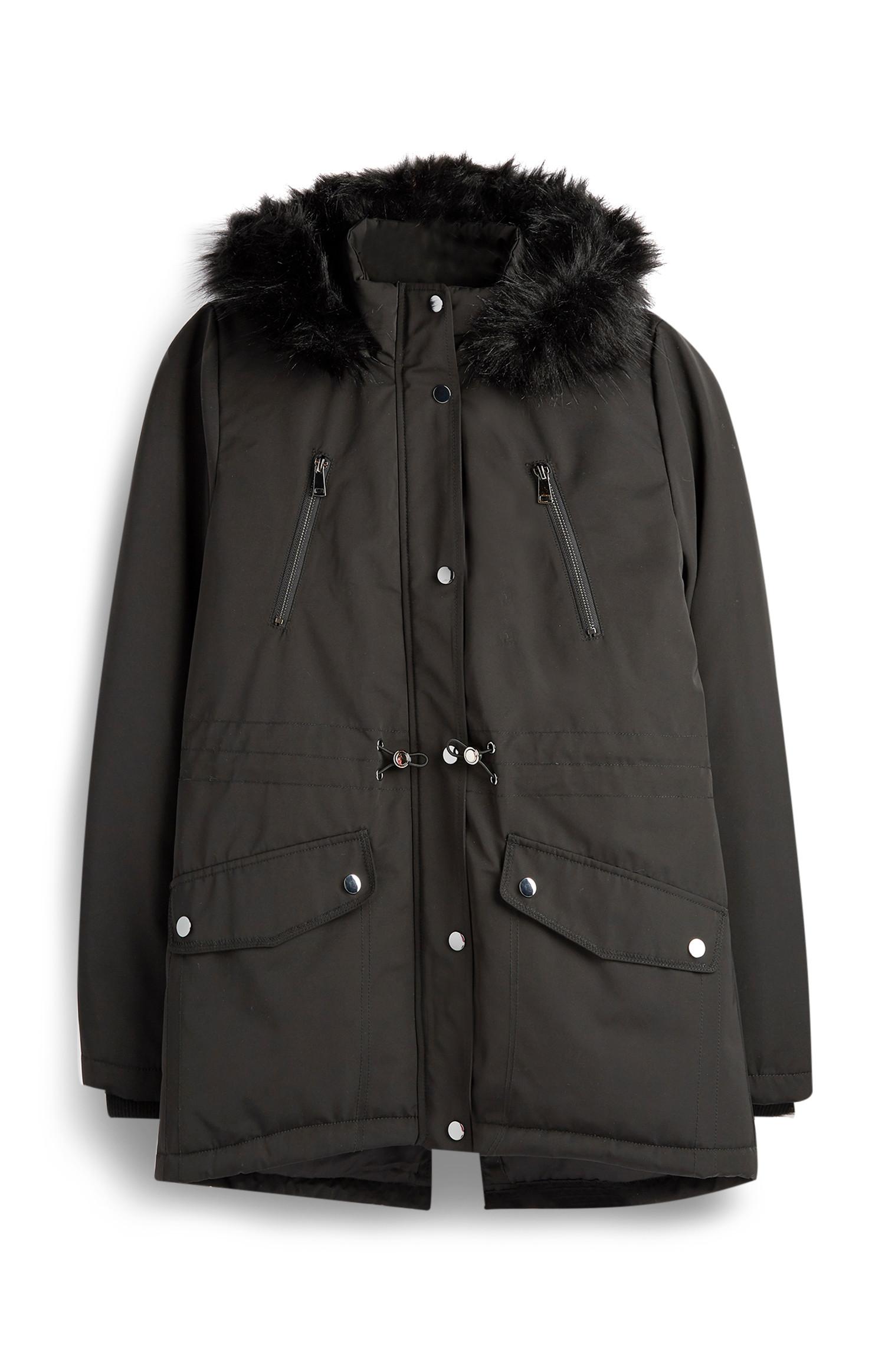 Zwarte parka