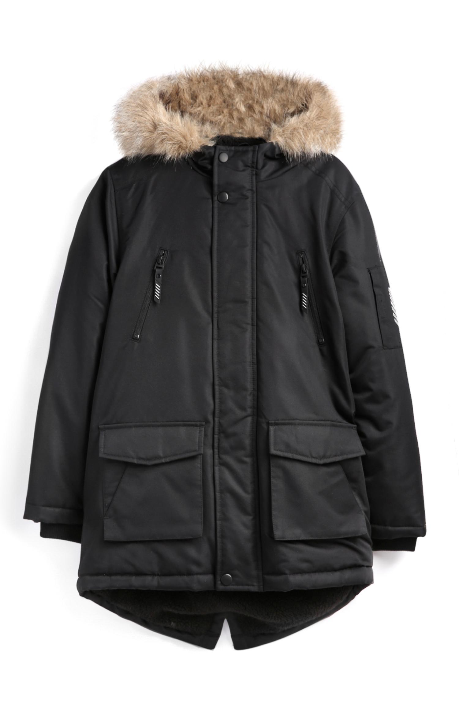 Schwarzer Parka (Teeny Boys)