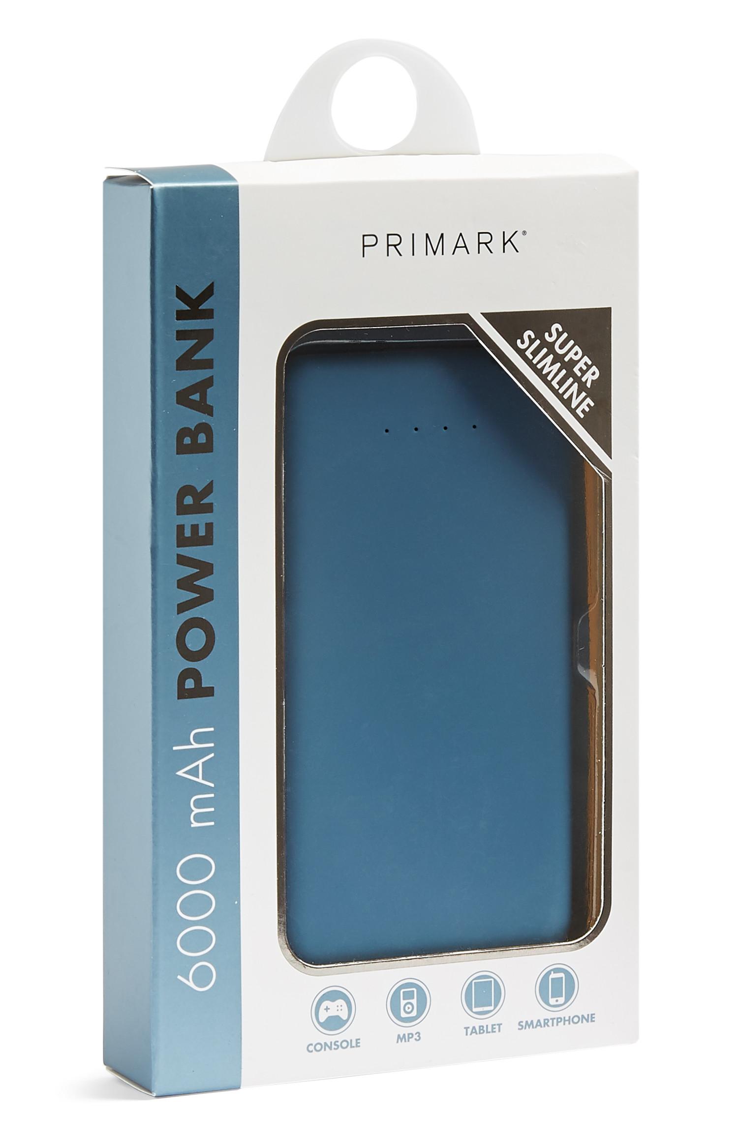 Caricabatterie portatile slim blu