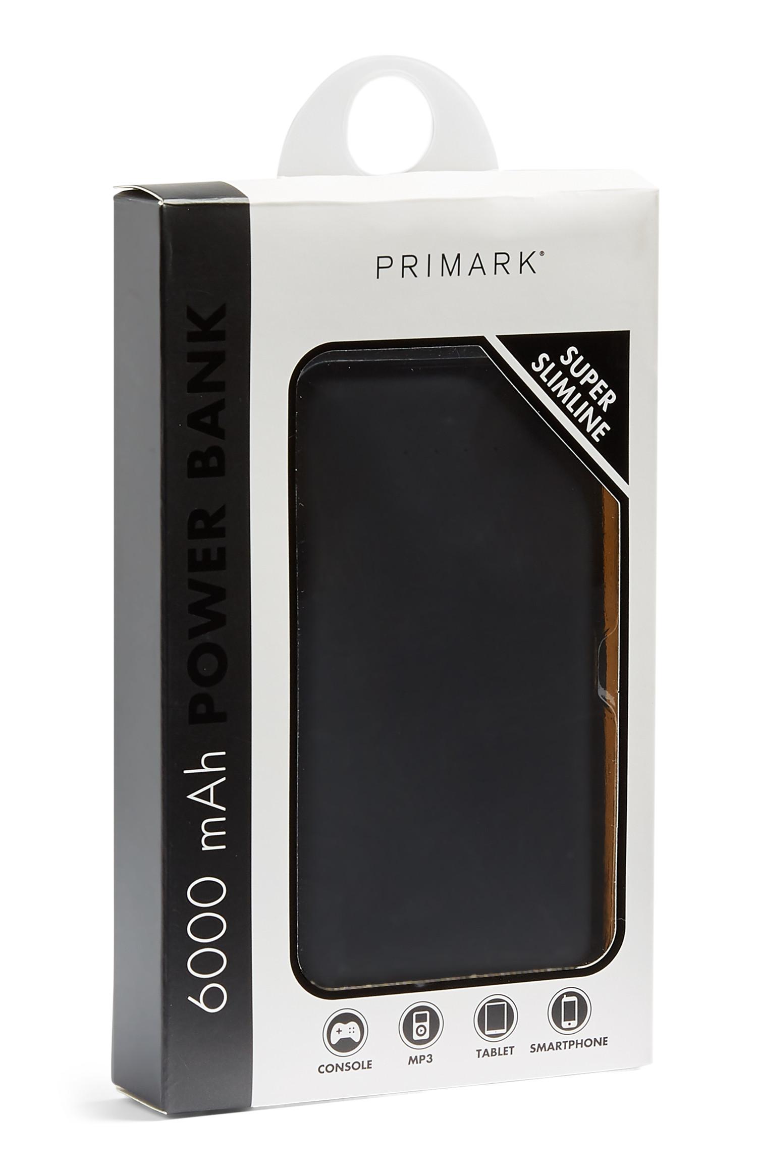 Caricabatterie portatile slim nero