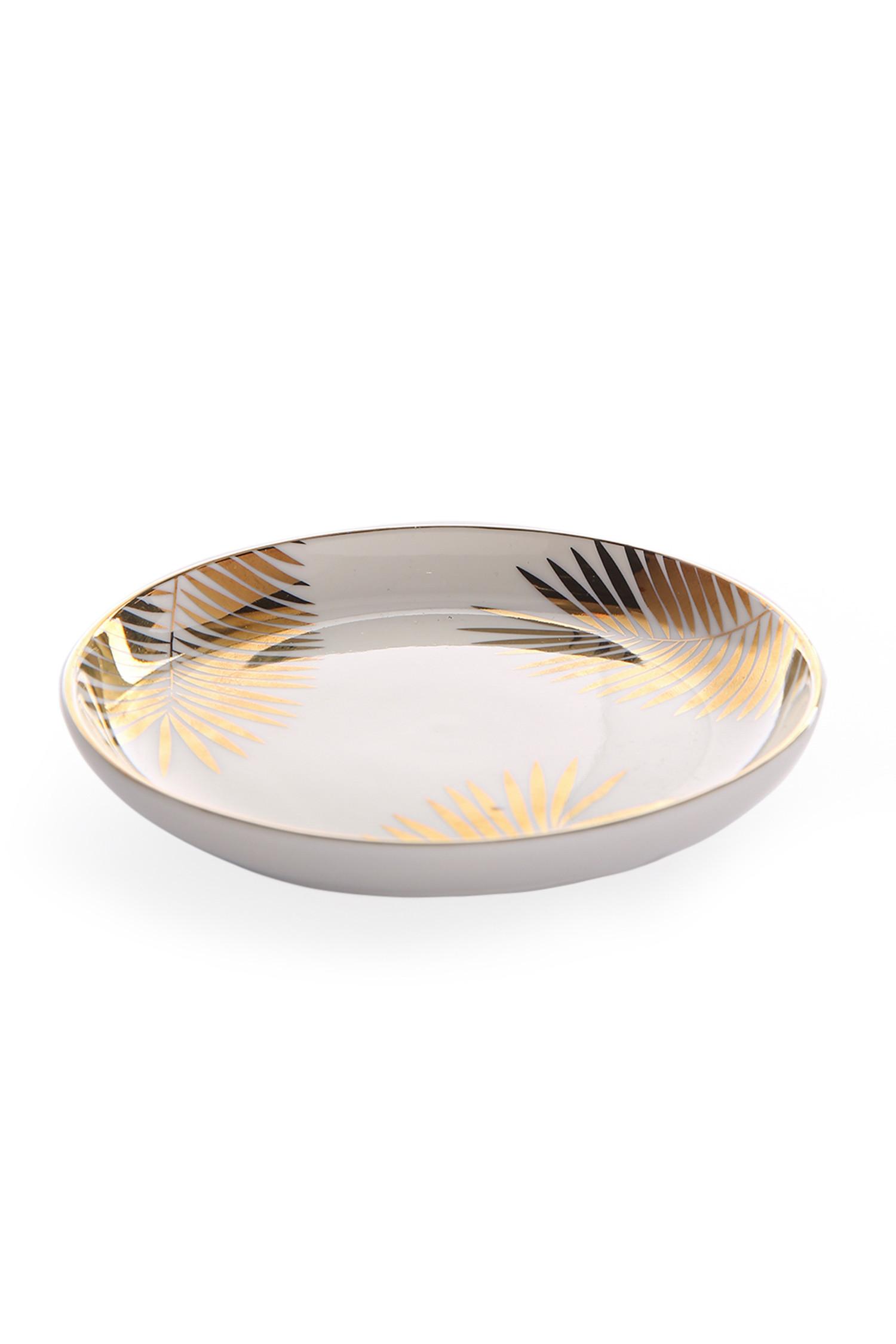 Piatto ornamentale in ceramica stampata