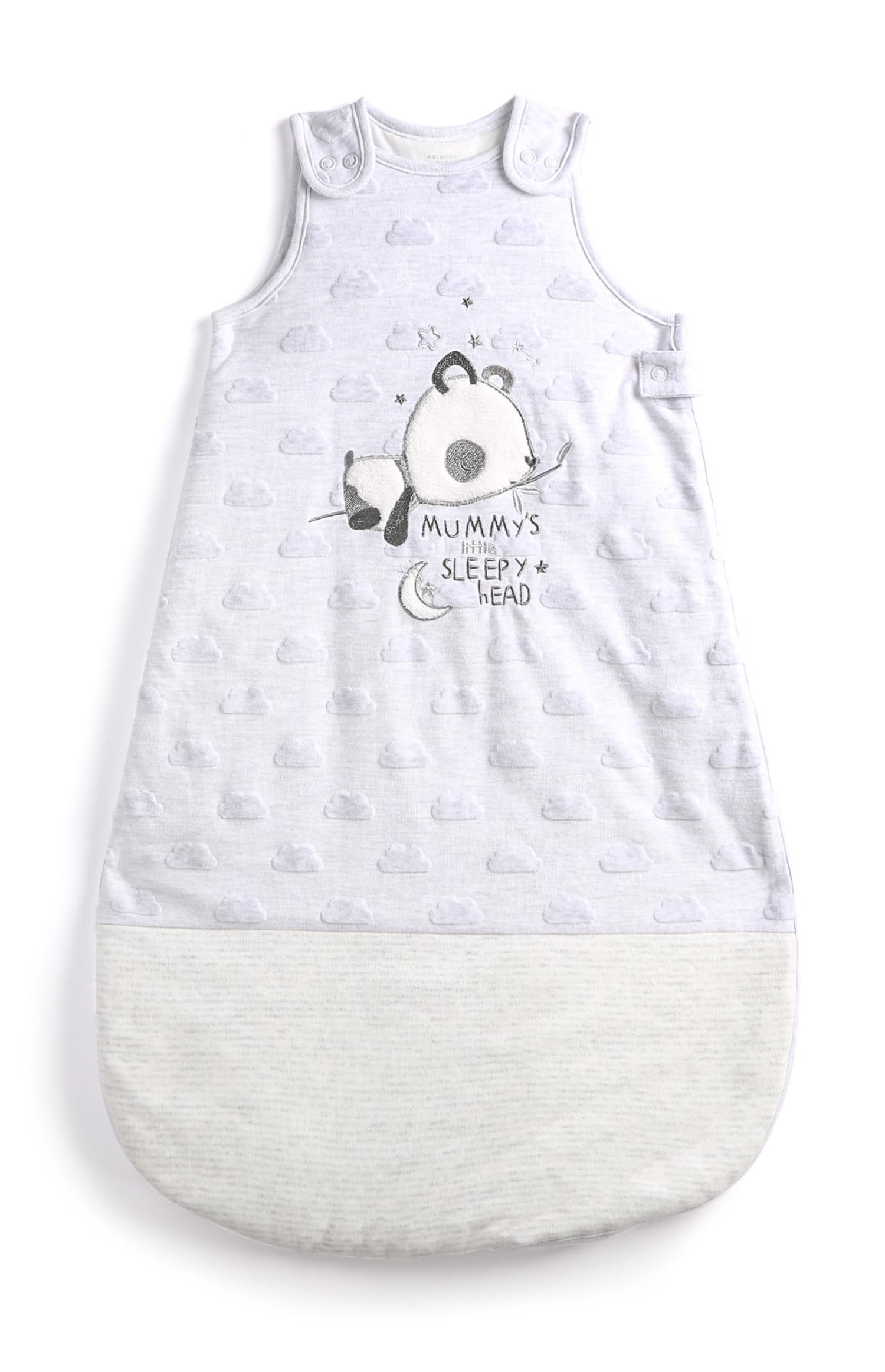 Grauer Schlafsack für Neugeborene