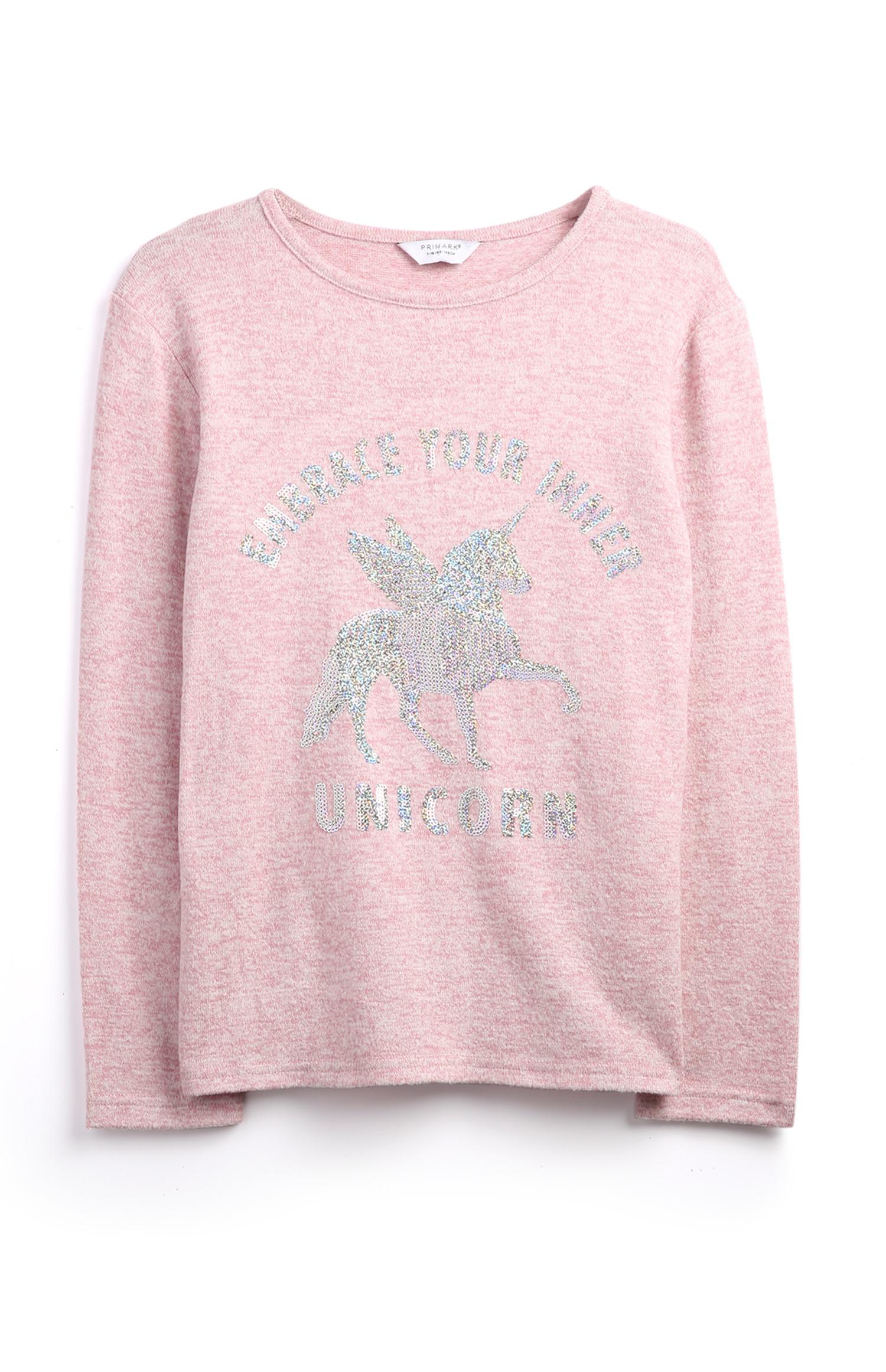 Pulli mit Einhorn-Print (Teeny Girls)