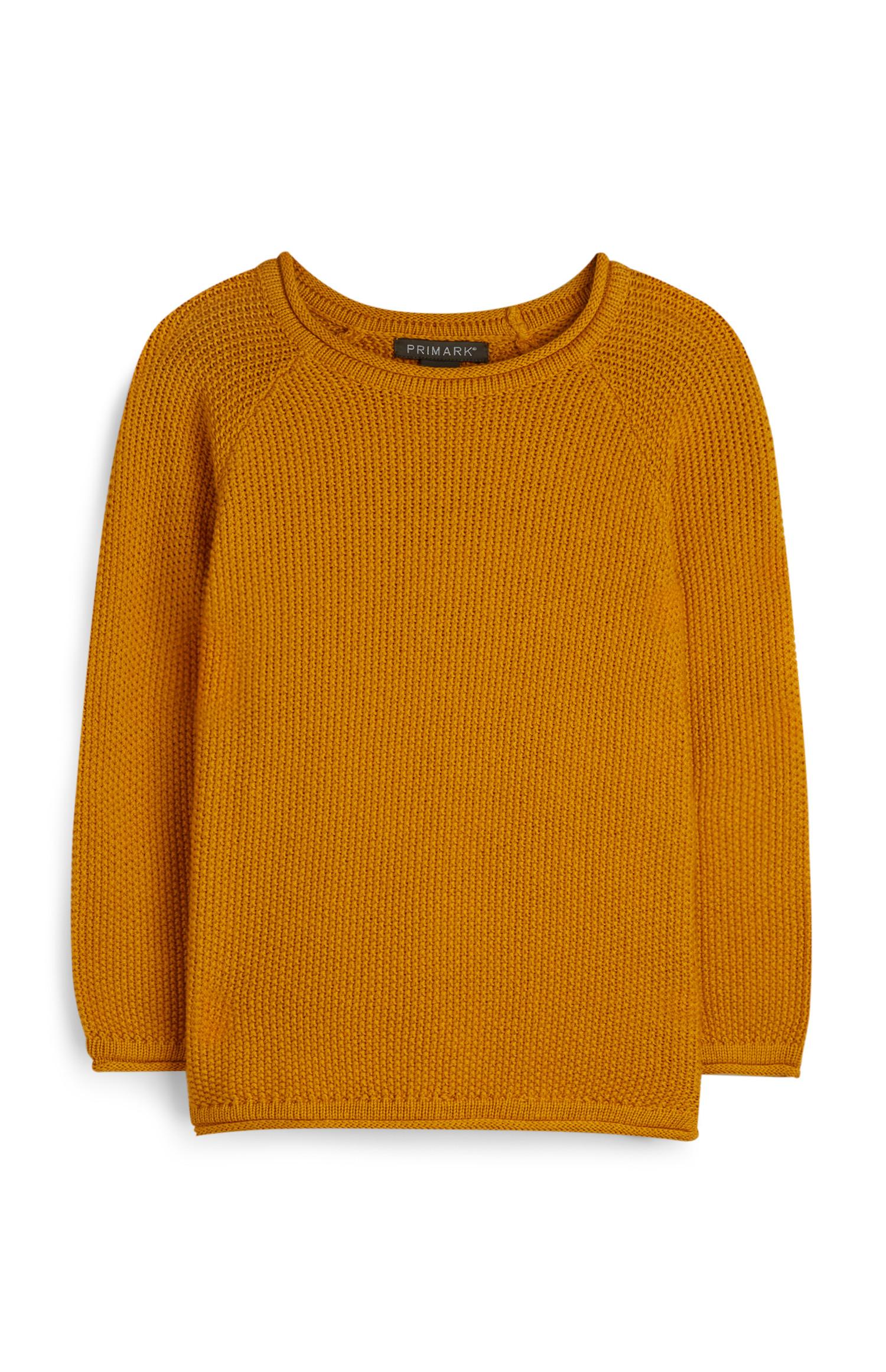 Senfgelber Pullover (kleine Jungen)