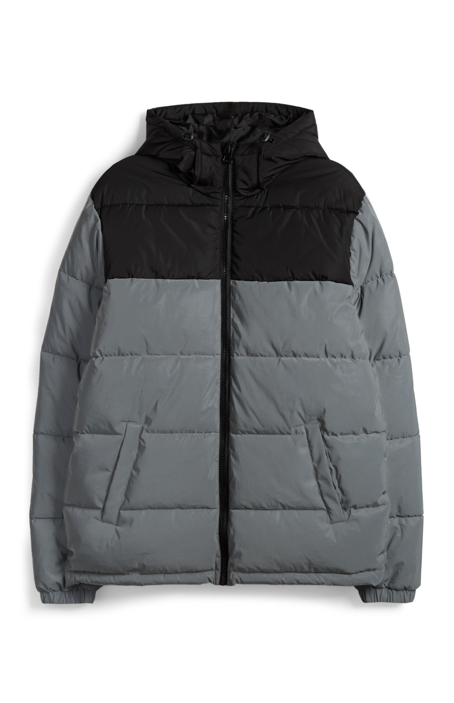 Graue Steppjacke