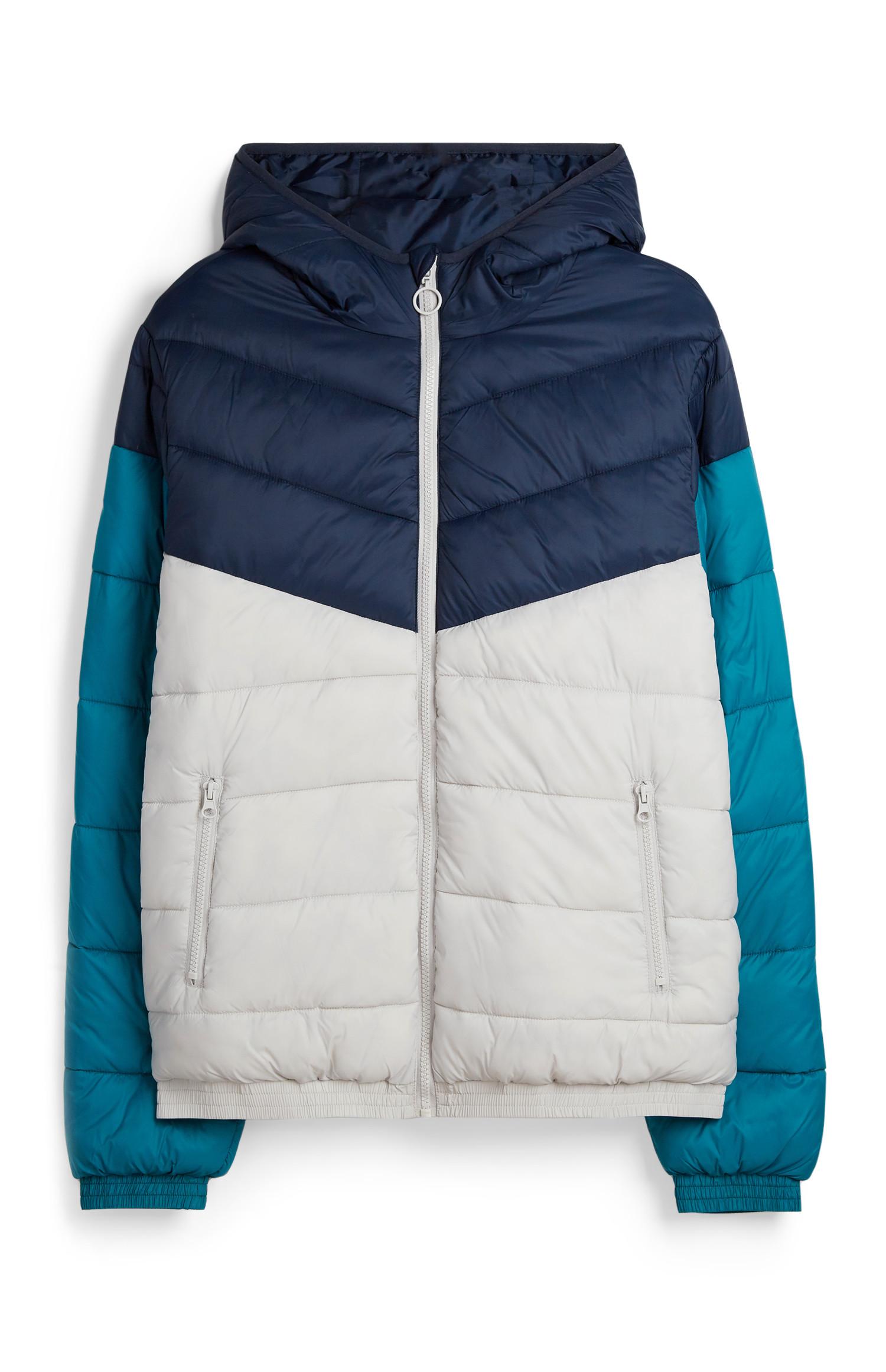 Kapuzenjacke in Blockfarben