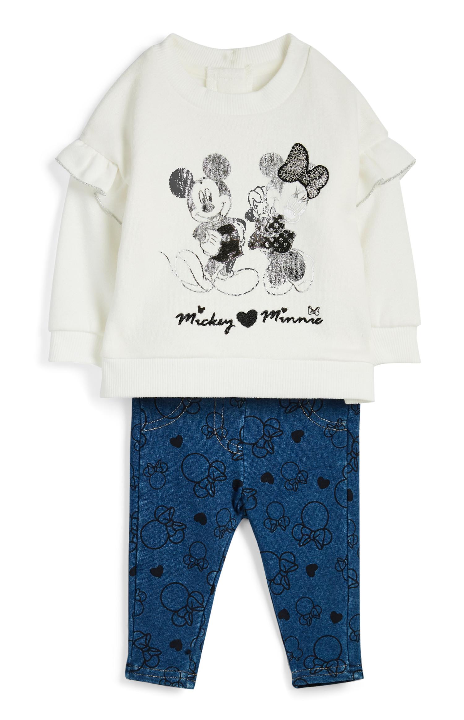 2-teiliges „Micky und Minnie“ Outfit für Babys (M)