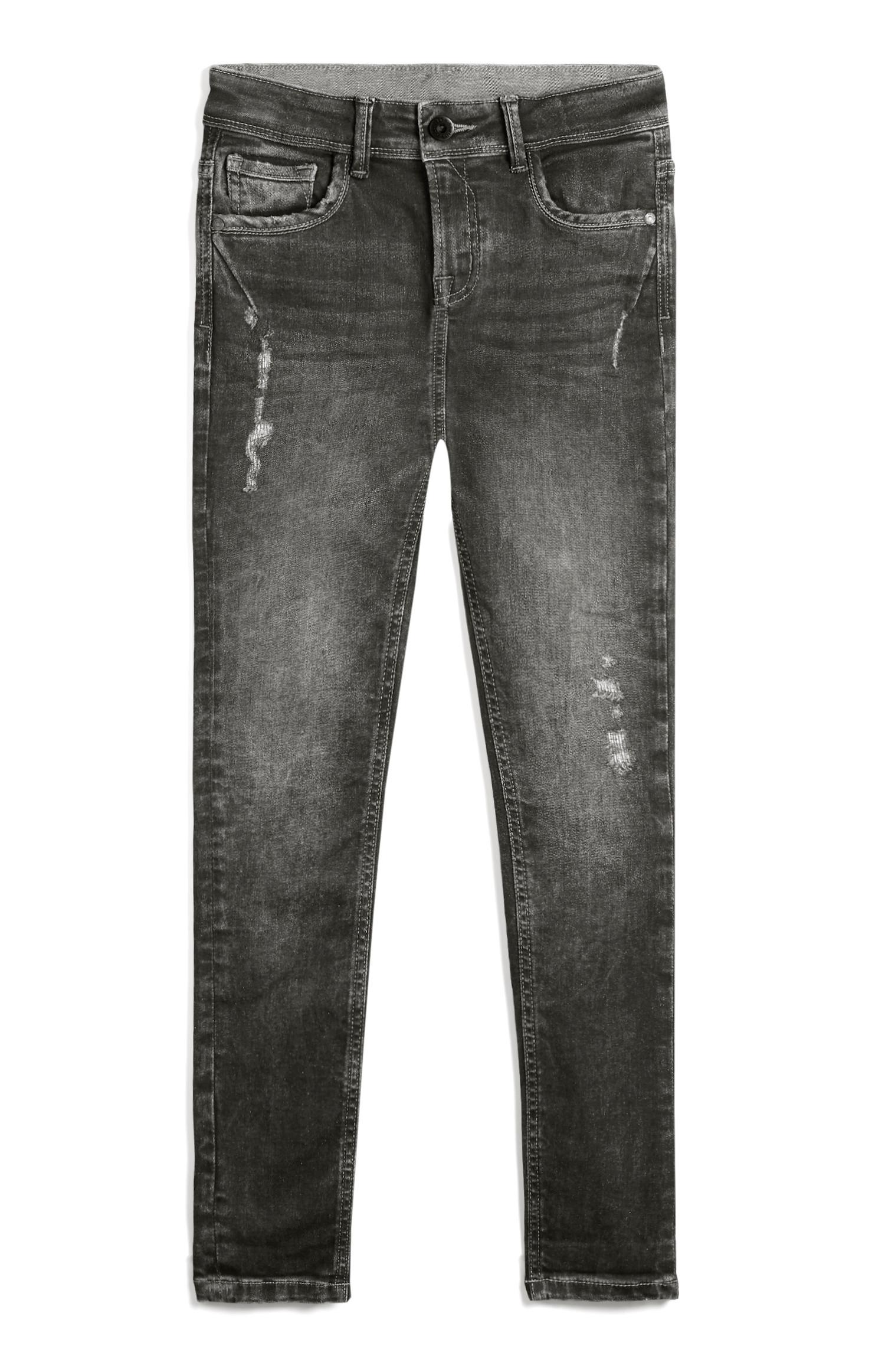 Graue Skinny Jeans