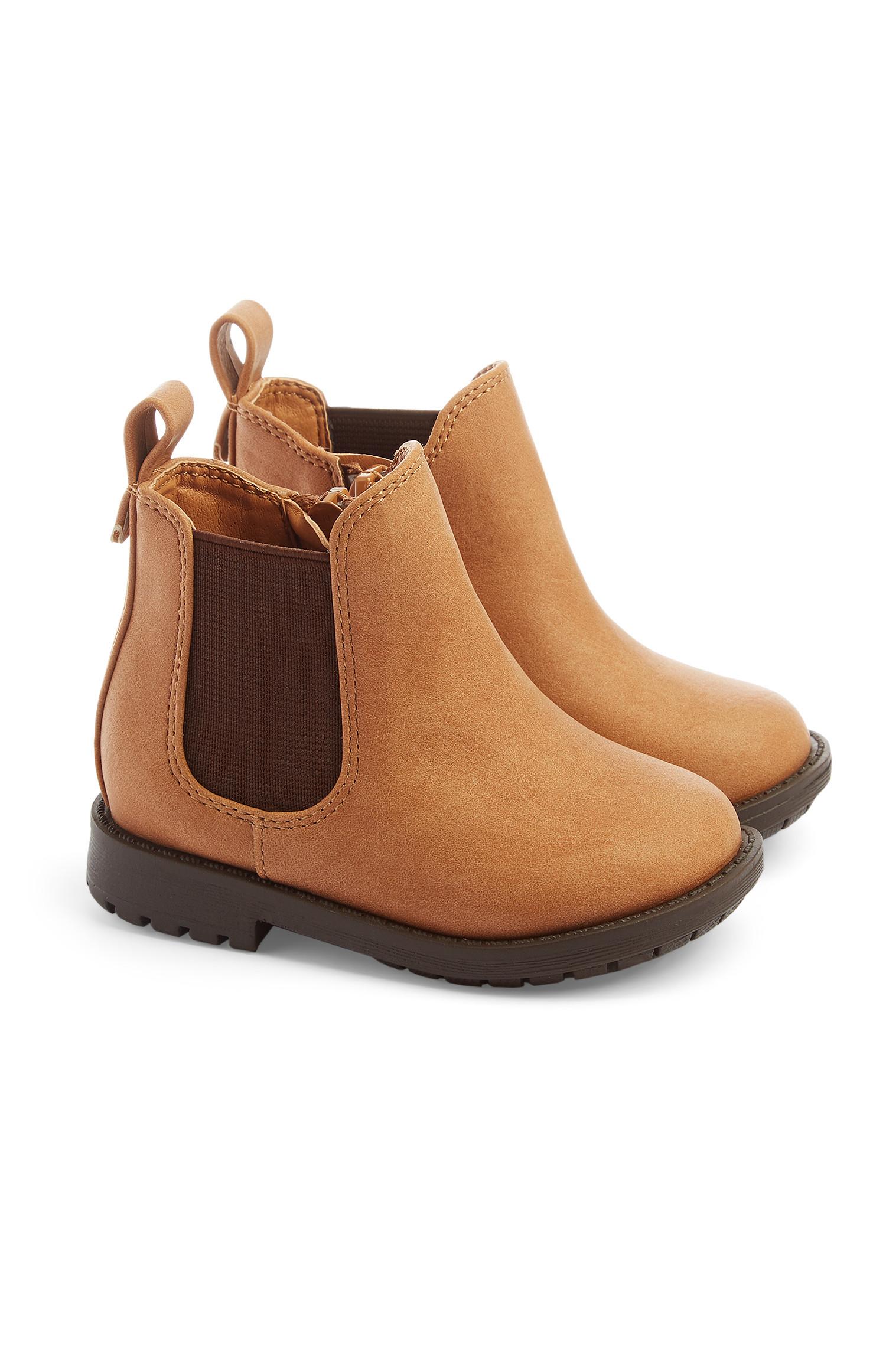 Hellbraune Chelseaboots für Babys (M)