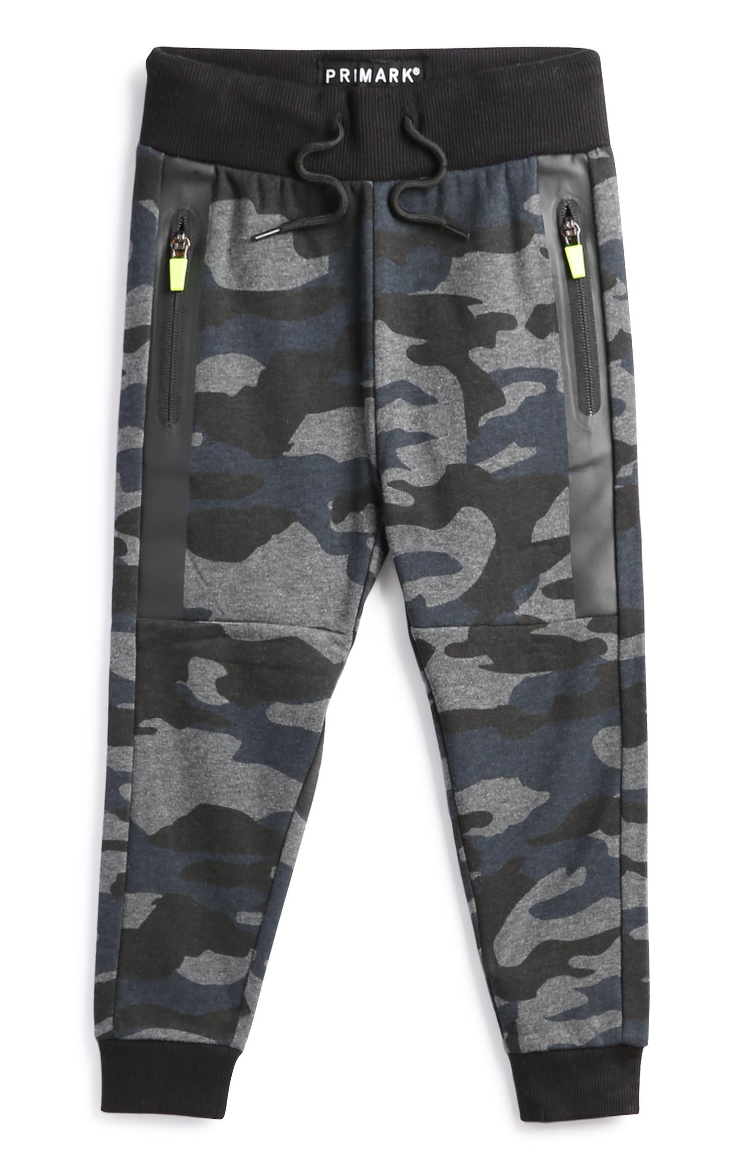 Schwarze Jogginghose mit Tarnmuster (kleine Jungen)