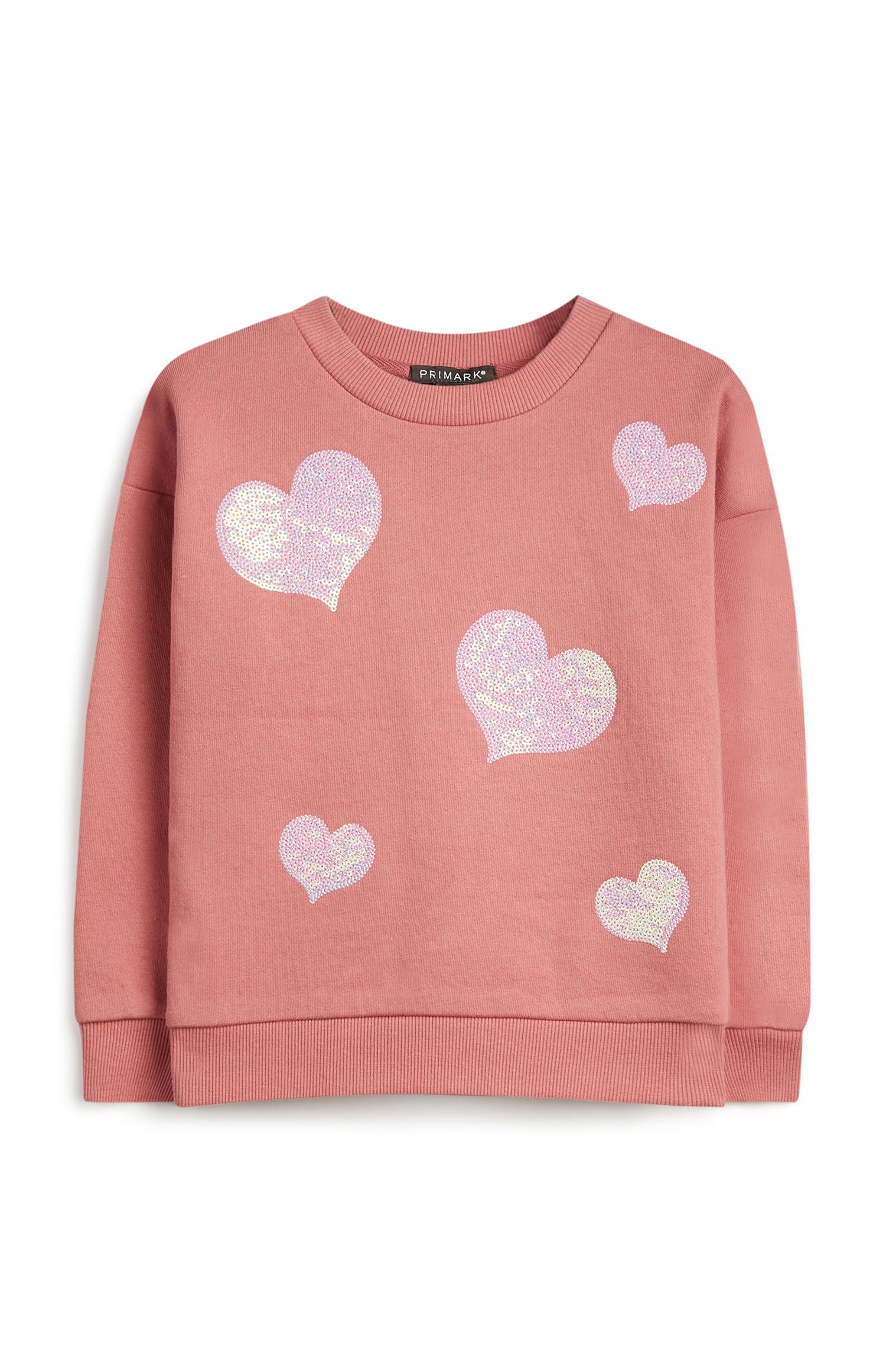 Rosa Pullover mit Pailletten (kleine Mädchen)