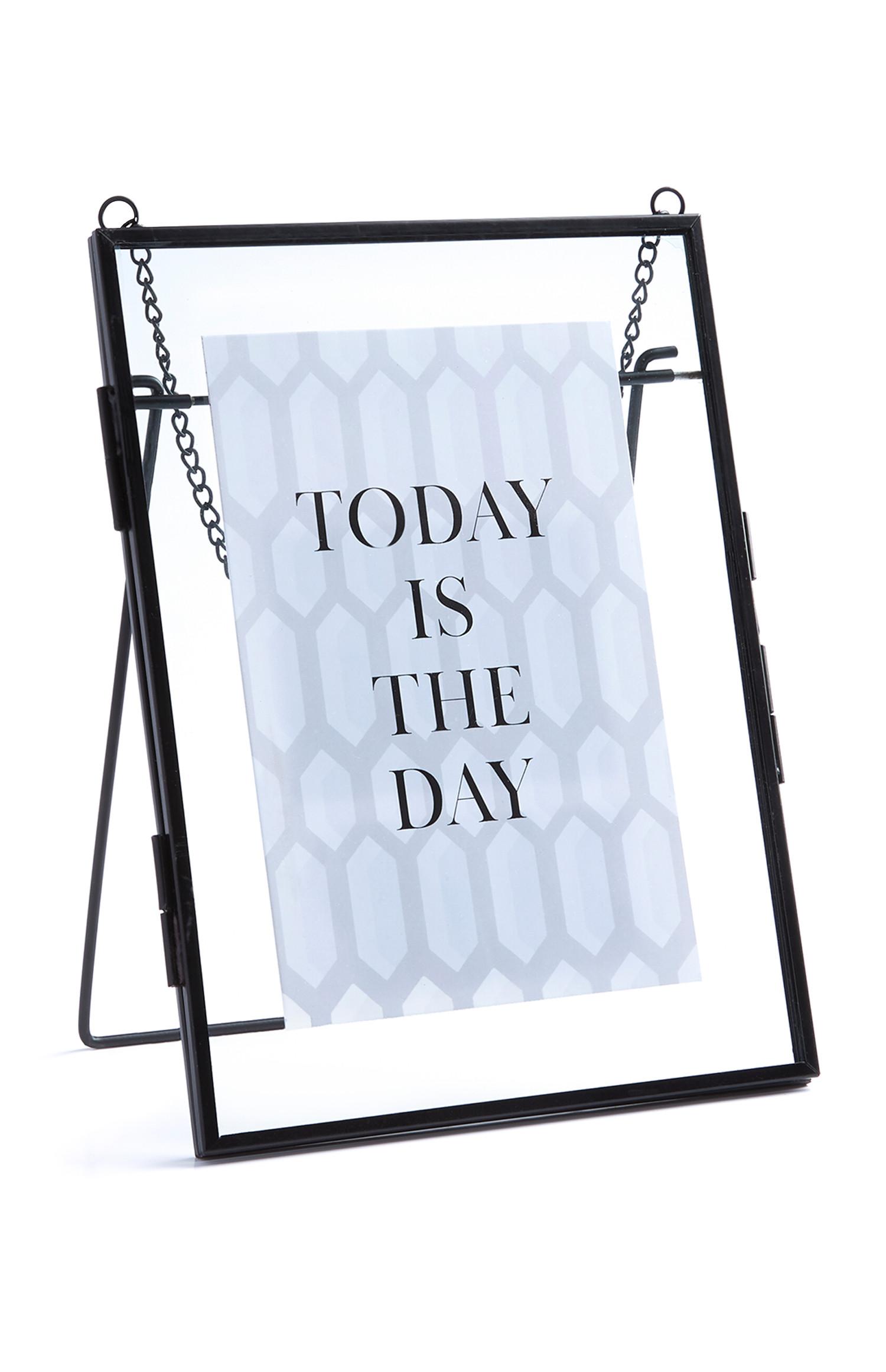 Cornice in metallo nero