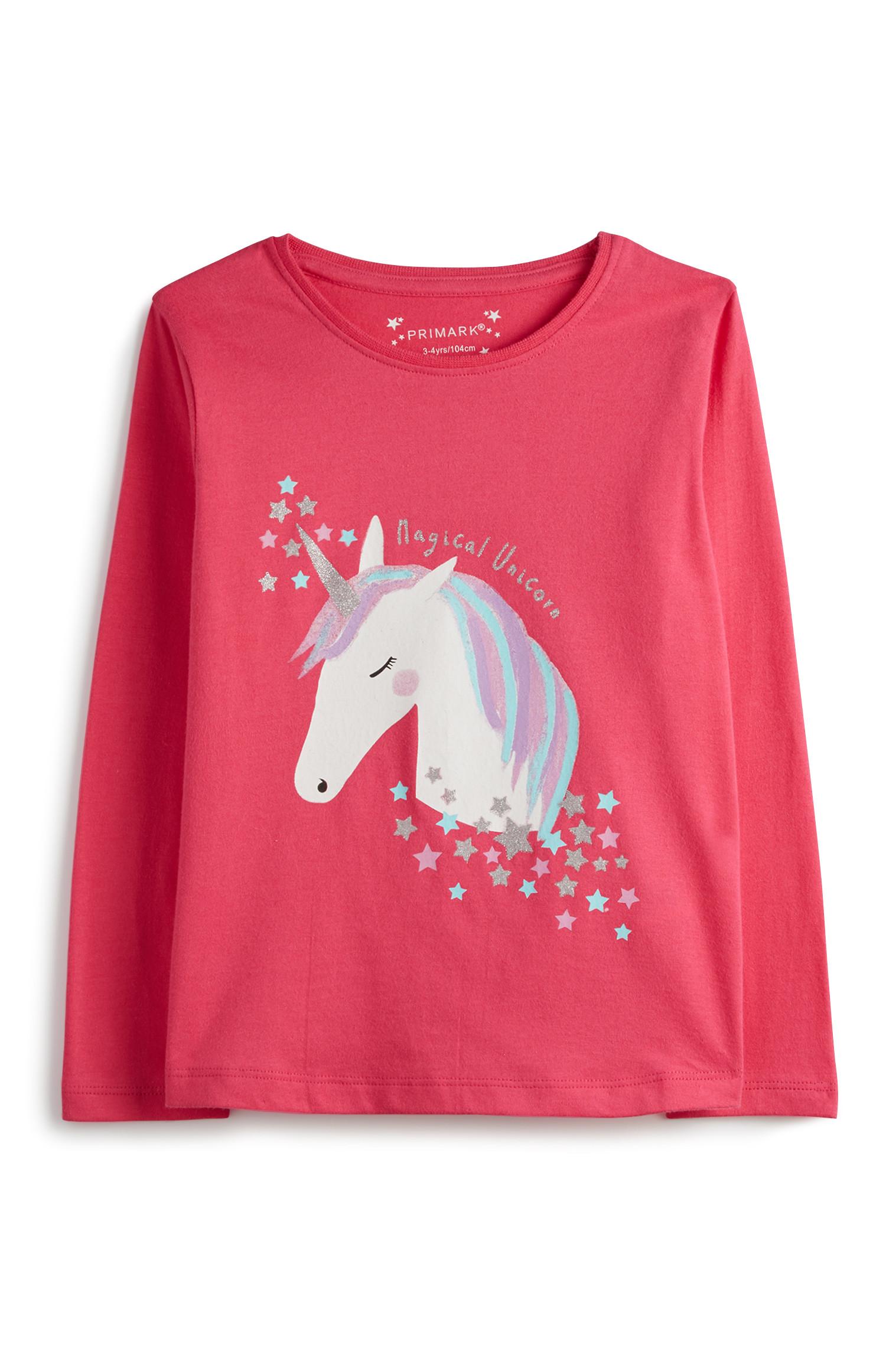Top mit Einhorn-Print (kleine Mädchen)