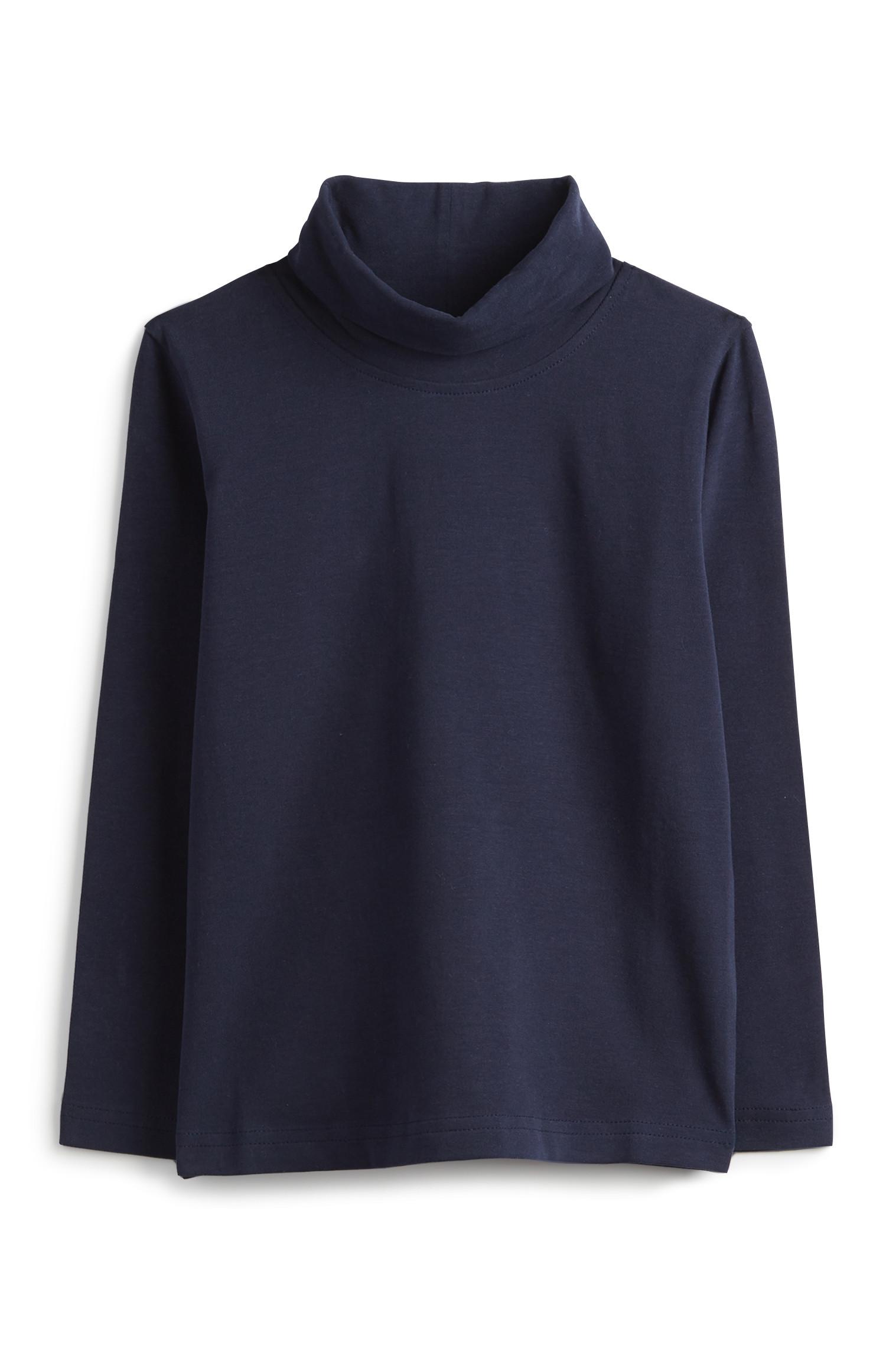 Marineblaues Top mit Rollkragen (kleine Mädchen)