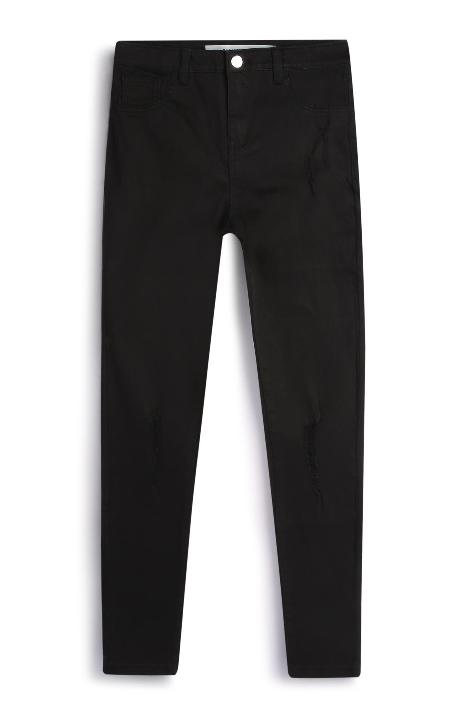 Grau-schwarze Skinny Jeans (Teeny Girls)