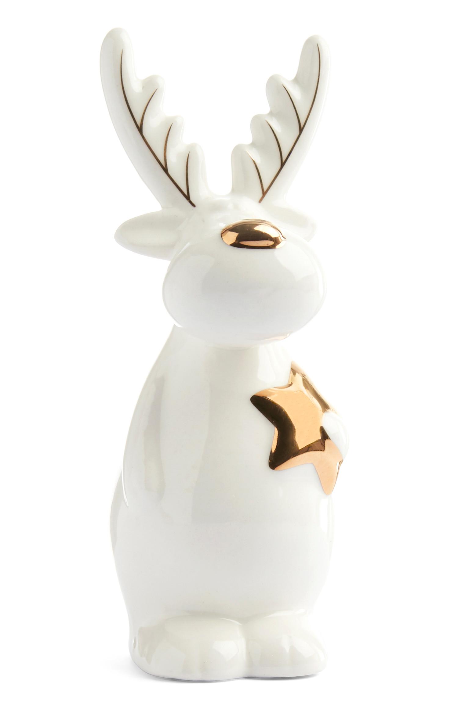 Alce di Natale piccola in ceramica