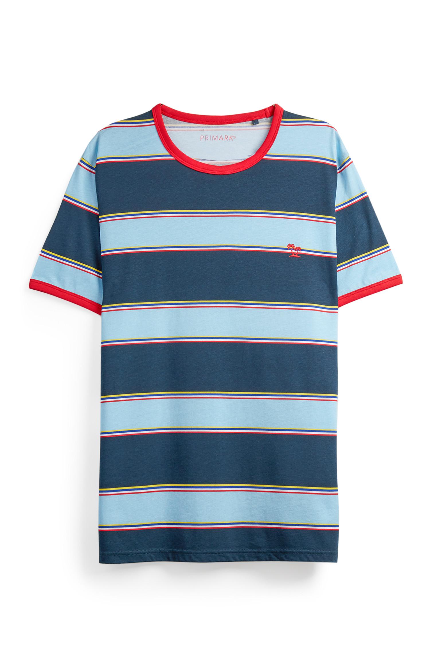 T-Shirt mit Retro-Streifen