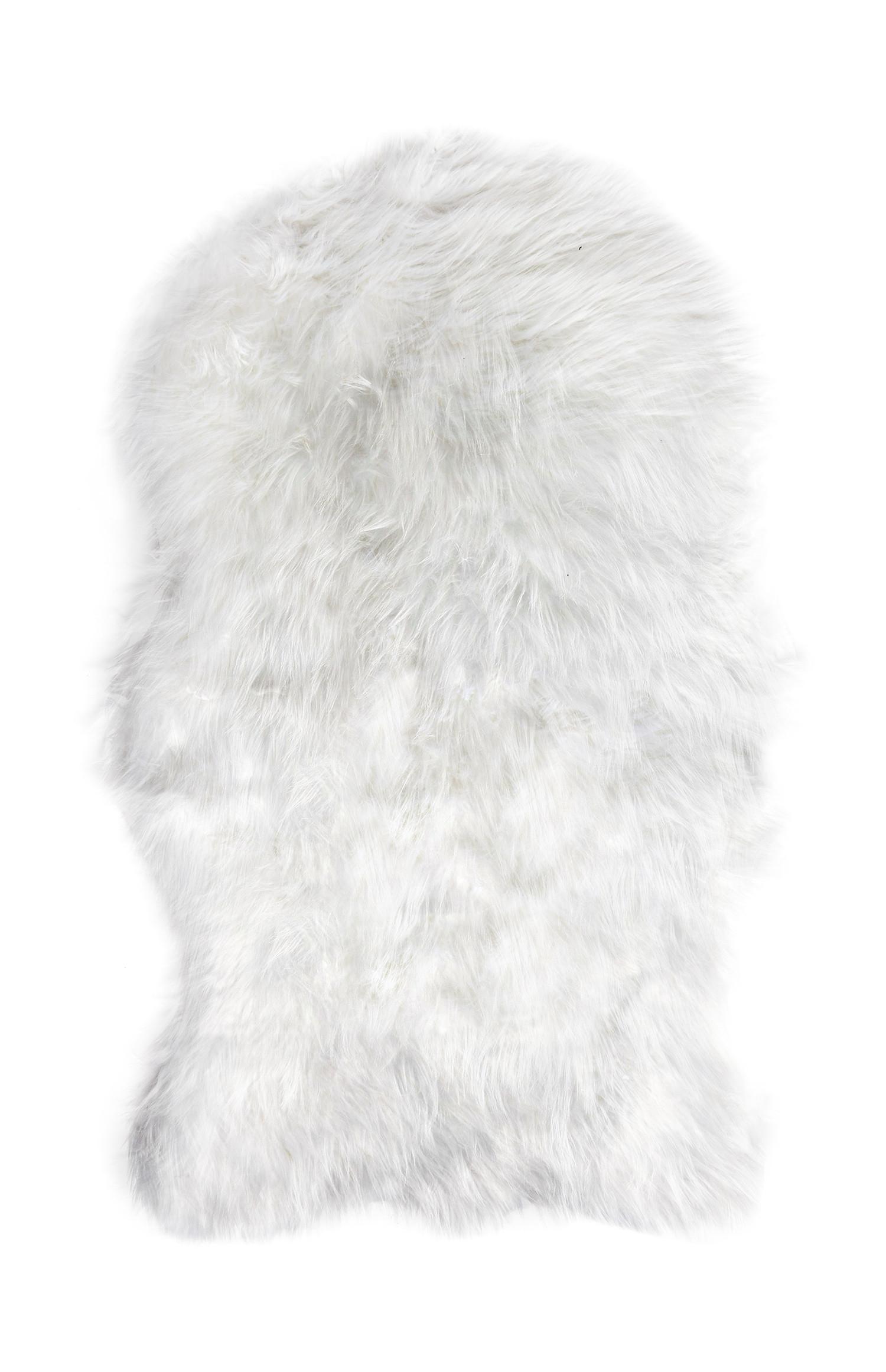 Plaid pelle di pecora sintetica bianco