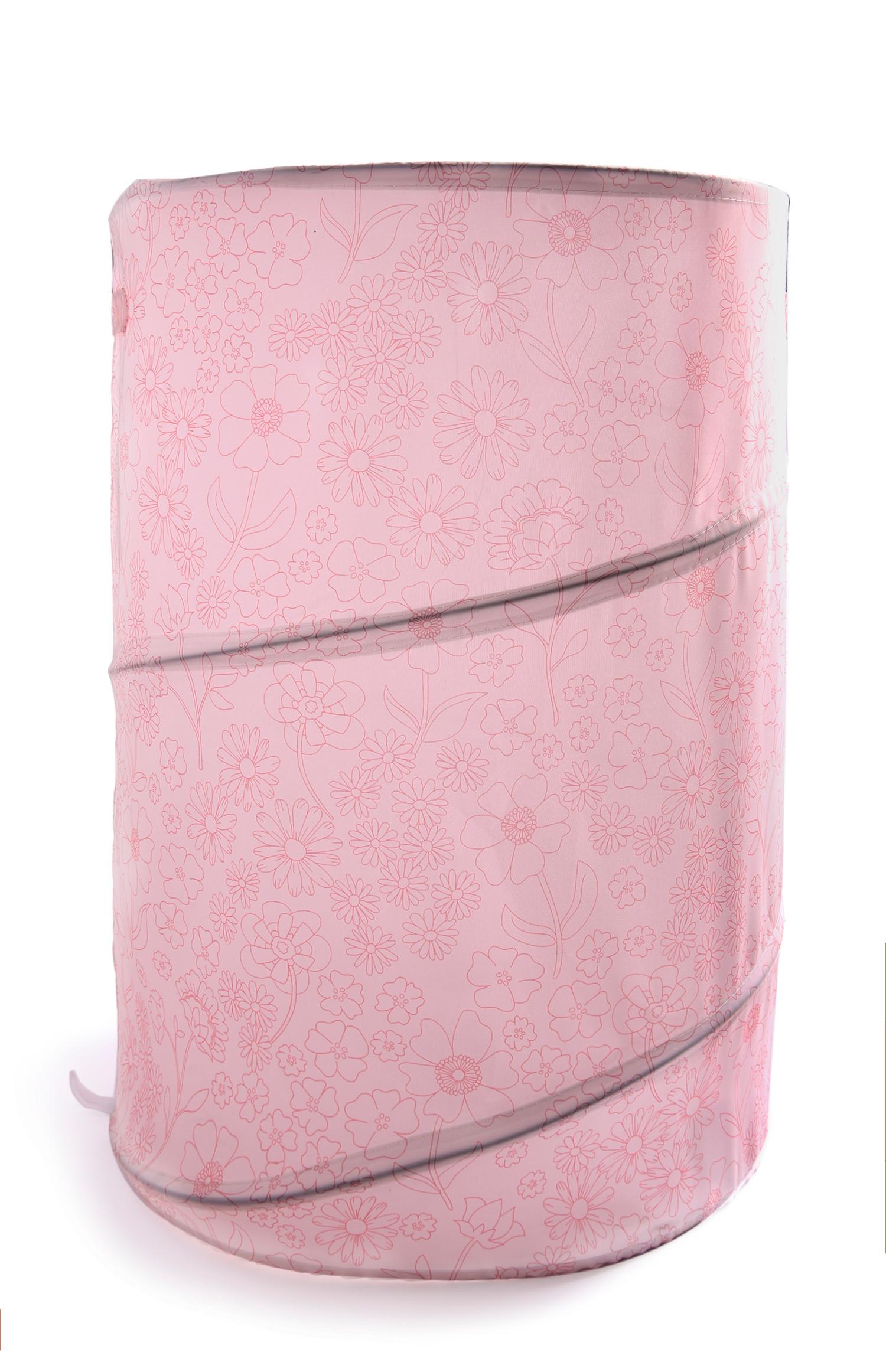 Cesto contenitore rosa pop up