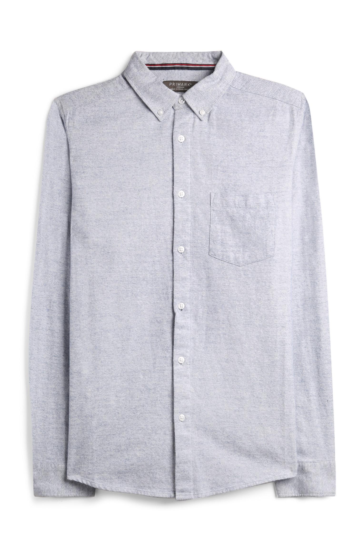 Blaues Flanellhemd