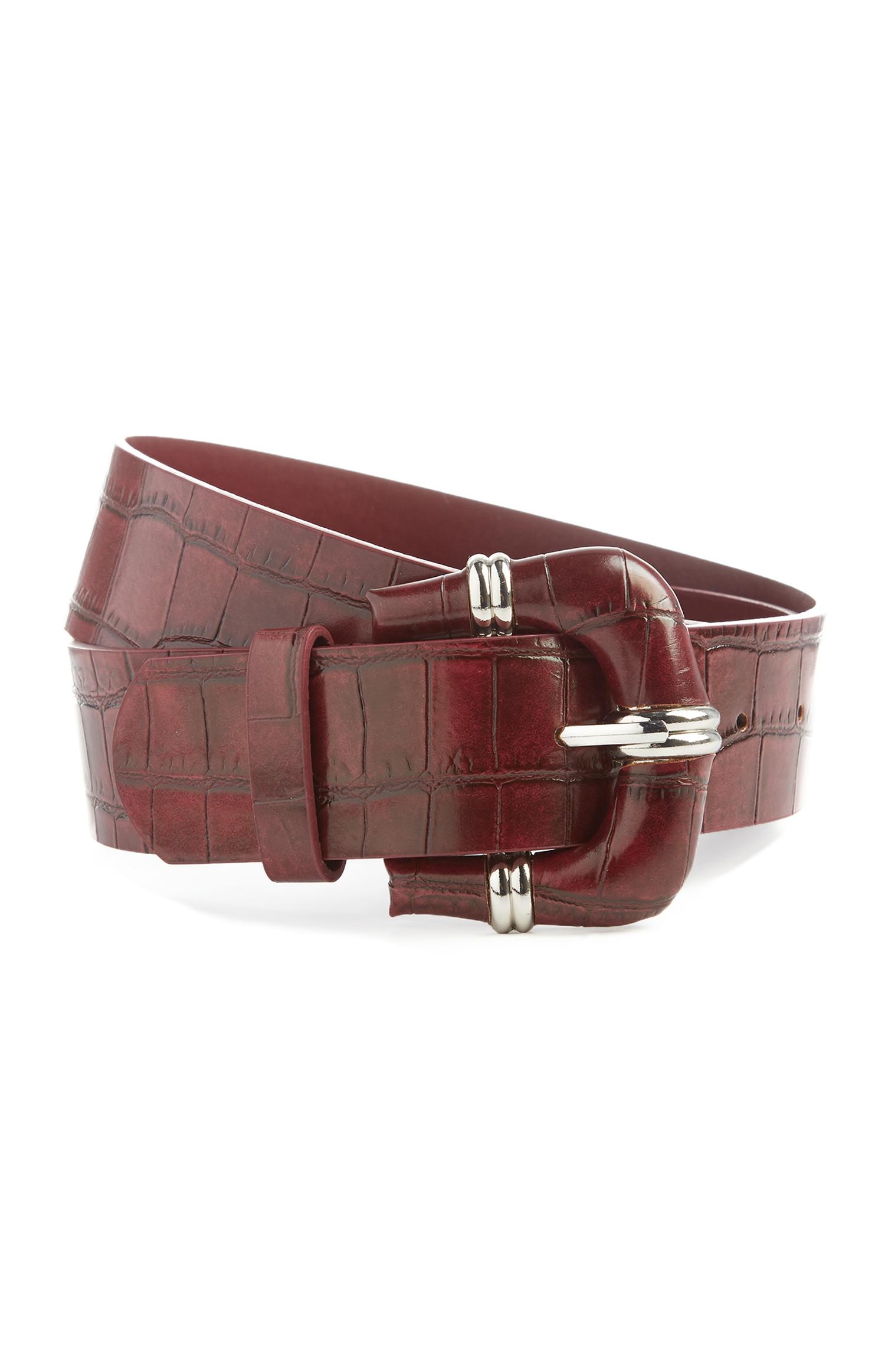 Riem met krokodillenprint