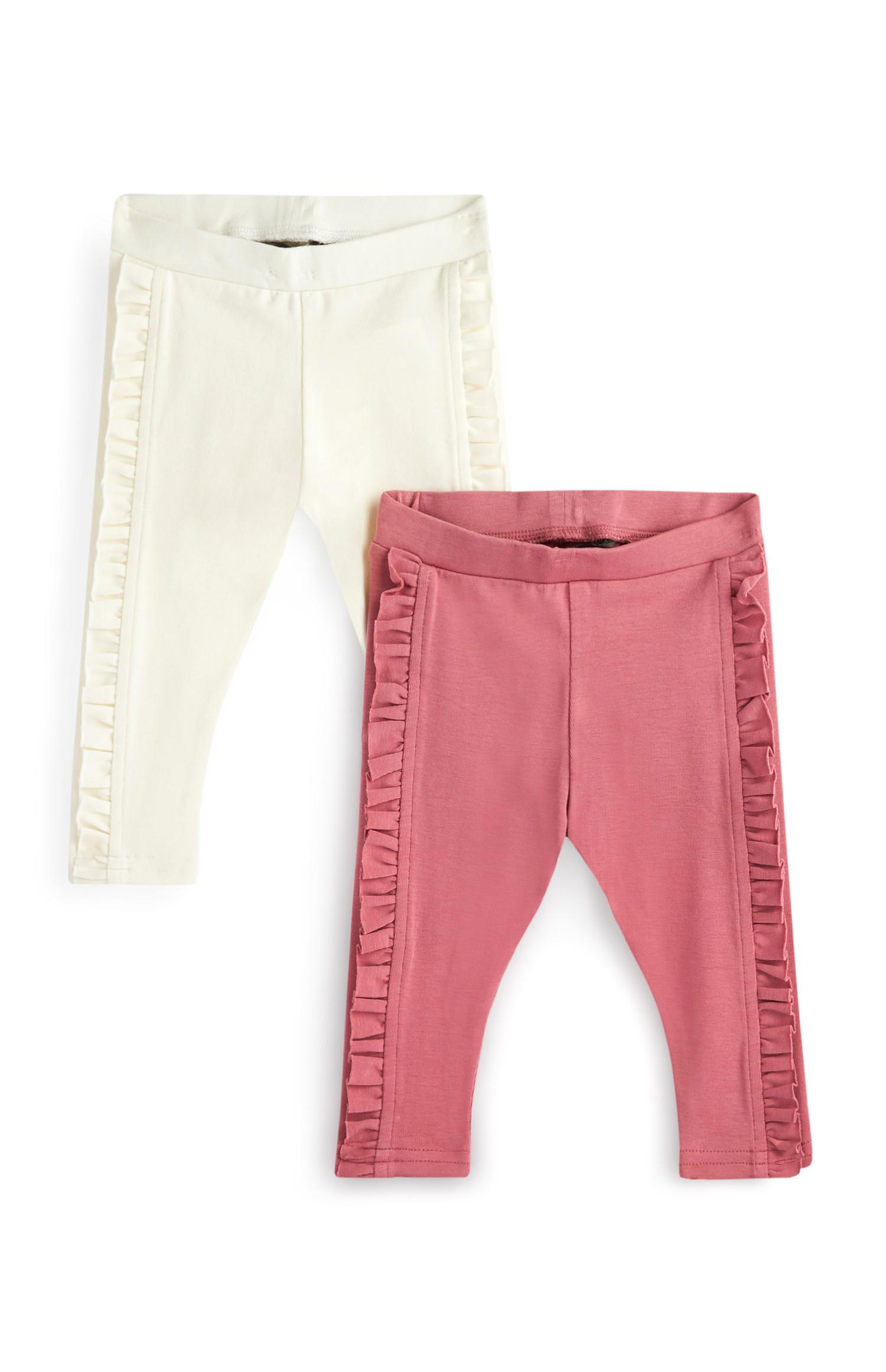 Leggings mit Rüschen, 2er-Pack