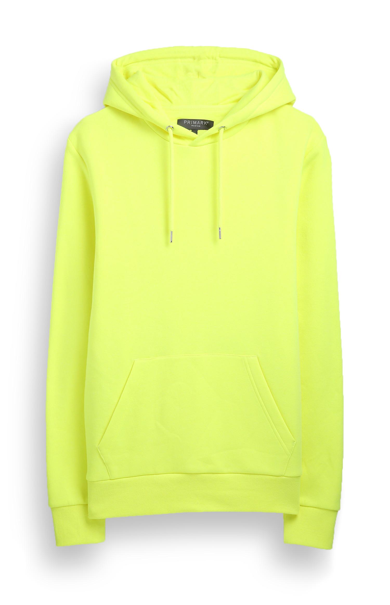 Neongelber Kapuzenpullover