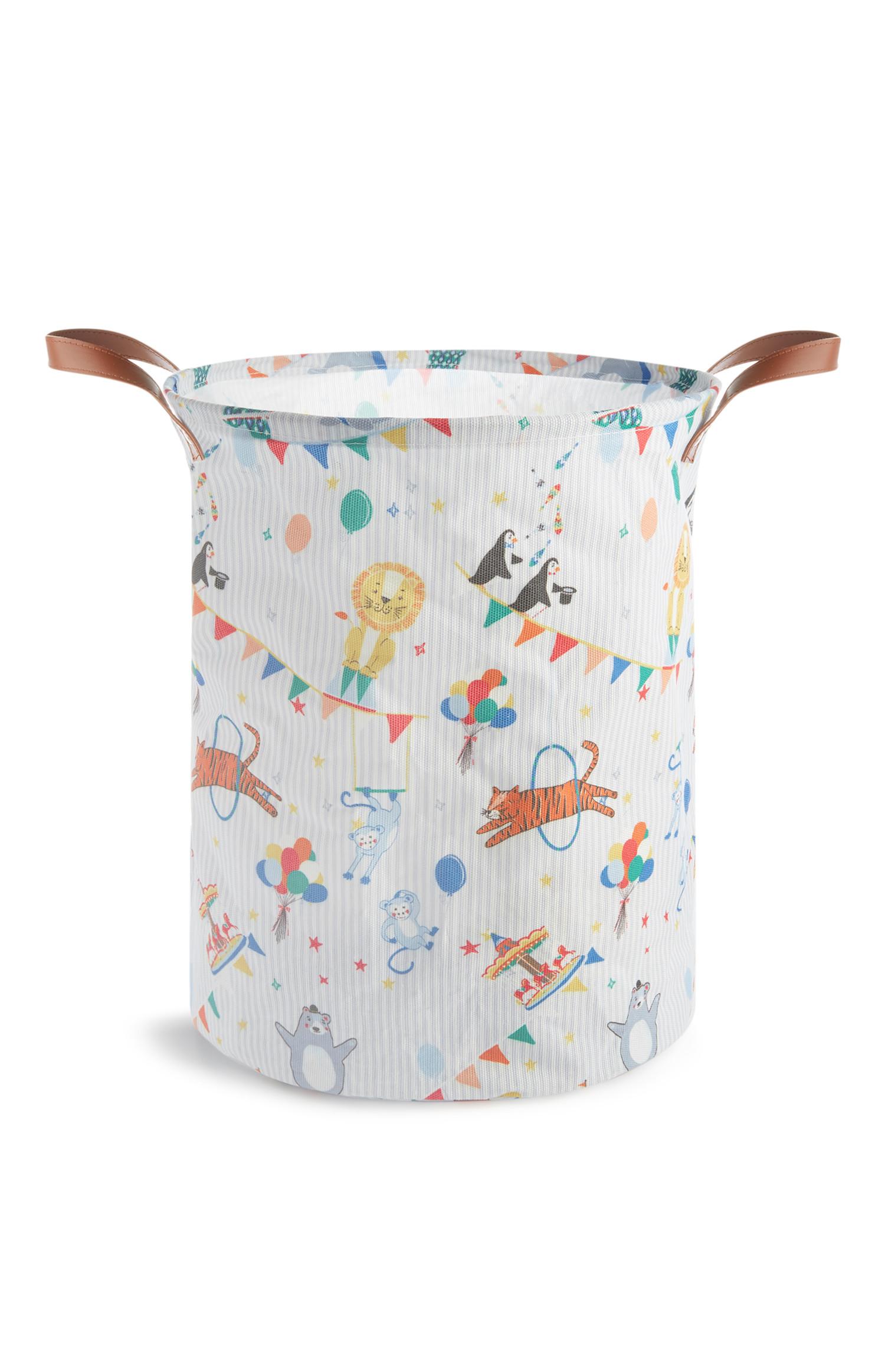 Borsa per biancheria tema circo per bambini