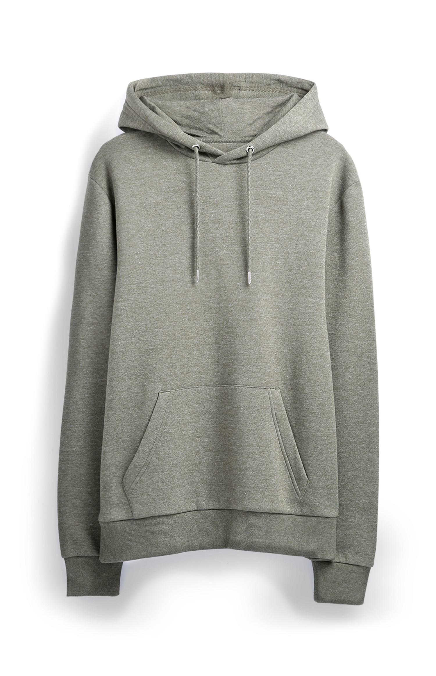 Khakifarbener Kapuzenpullover