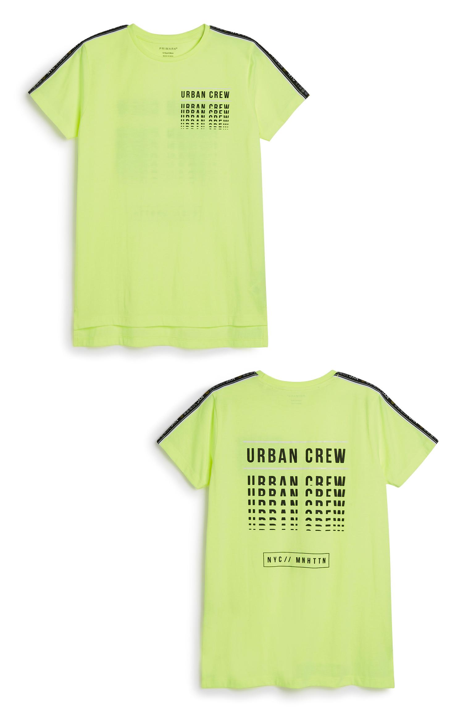 Neonfarbenes T-Shirt mit Spruch (Teeny Boys)