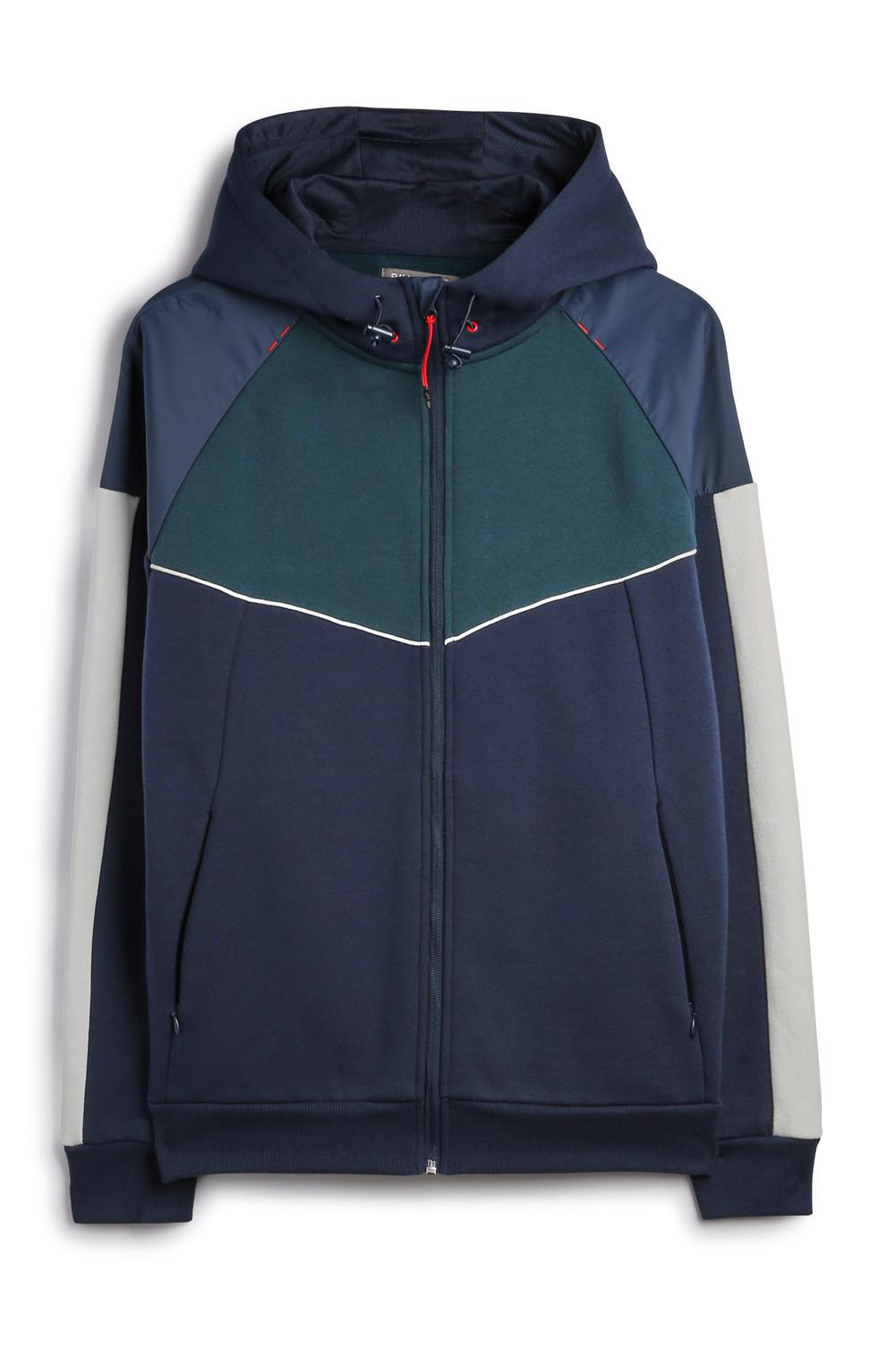 Jacke aus Nylon im Farbblock-Design