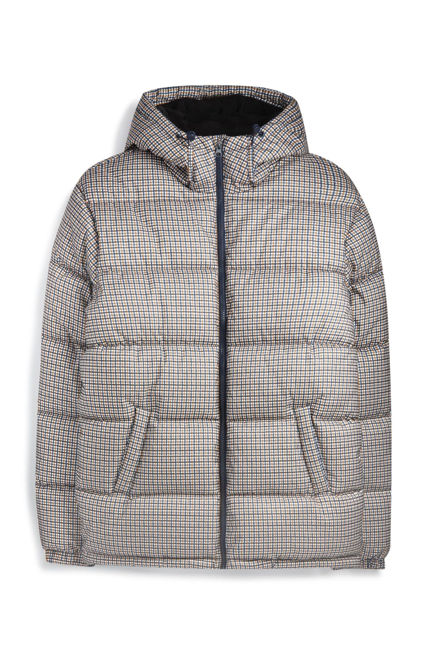 Karierte Steppjacke