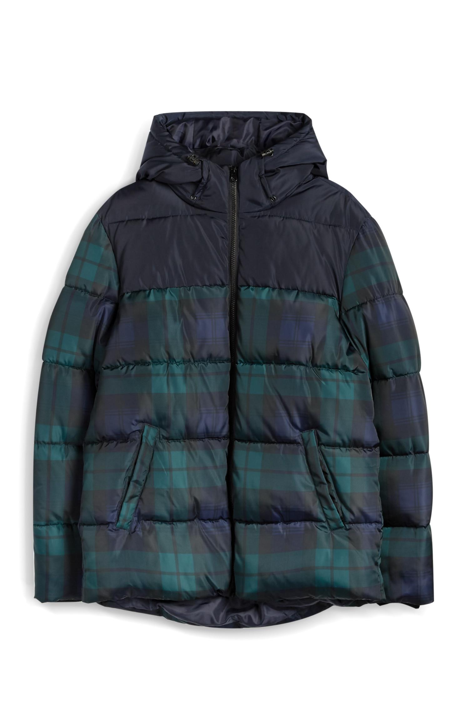 Grüne gefütterte Steppjacke