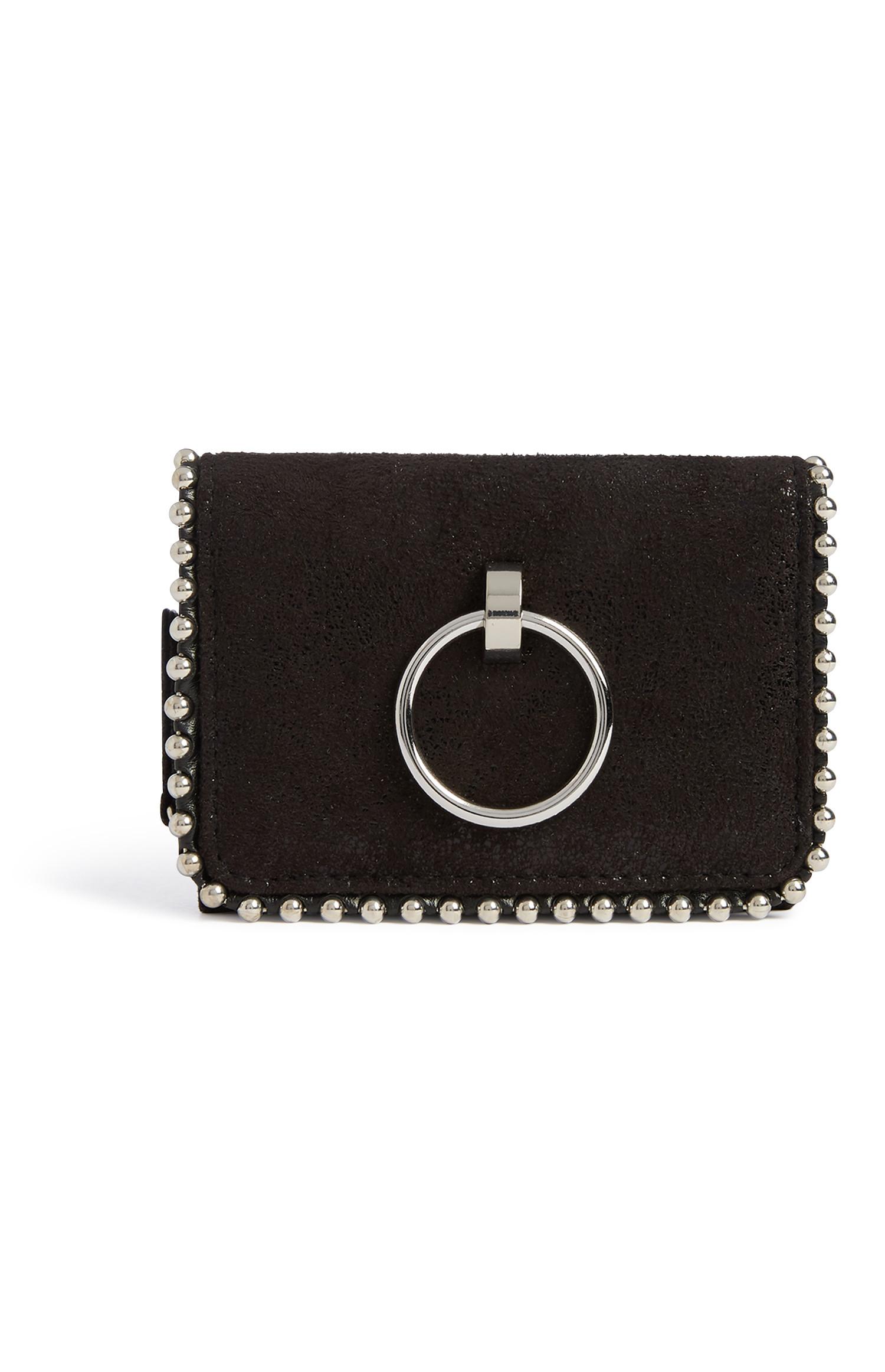 Zwarte clutch met decoratie