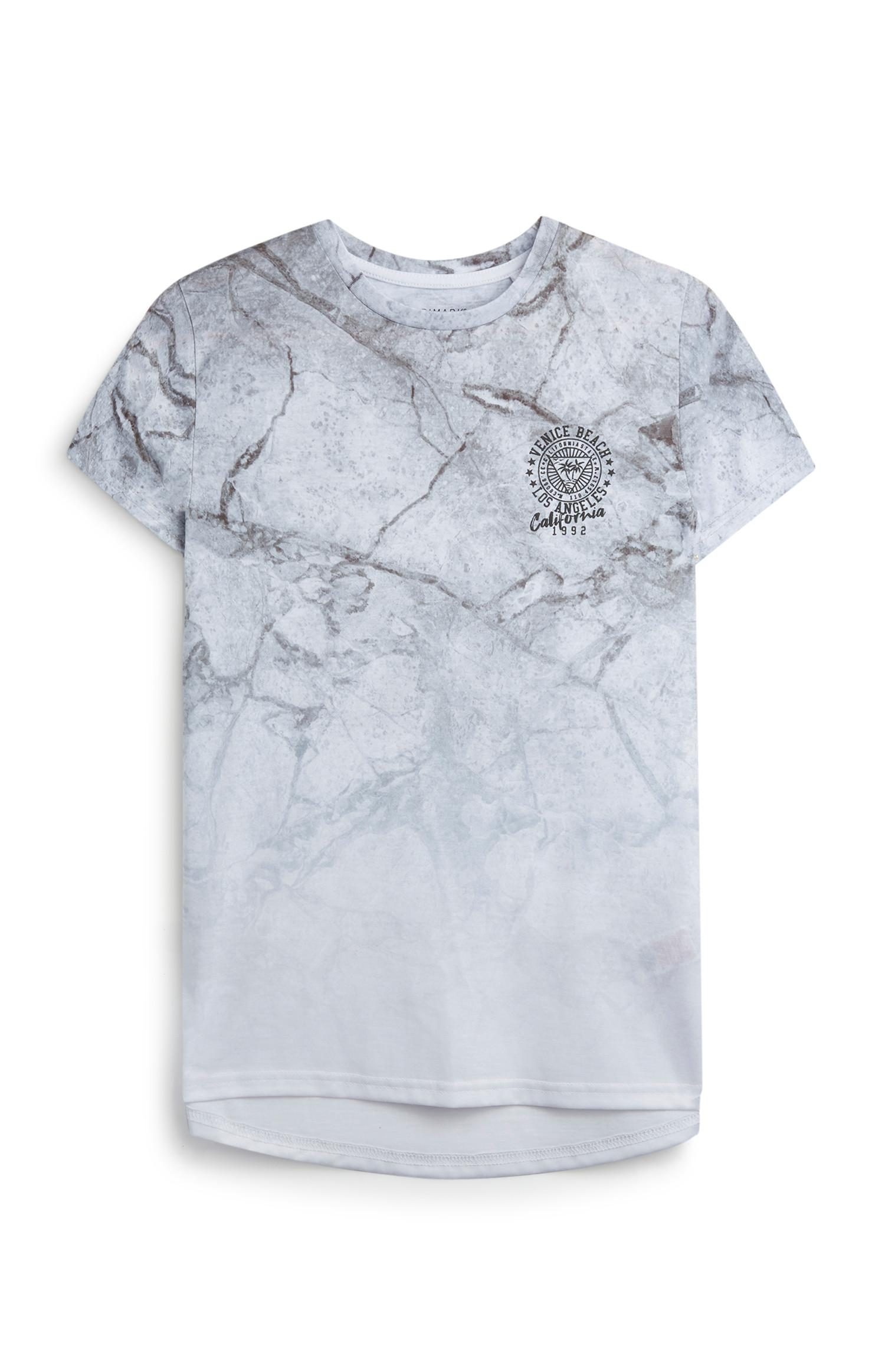 T-Shirt mit Marmormuster (Teeny Boys)