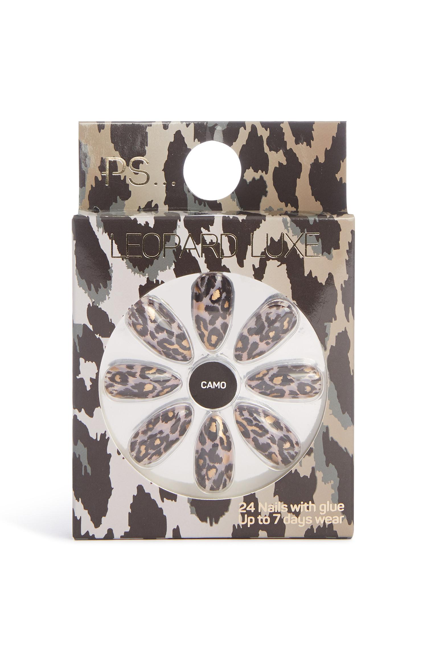 Unghie finte Leopard Luxe