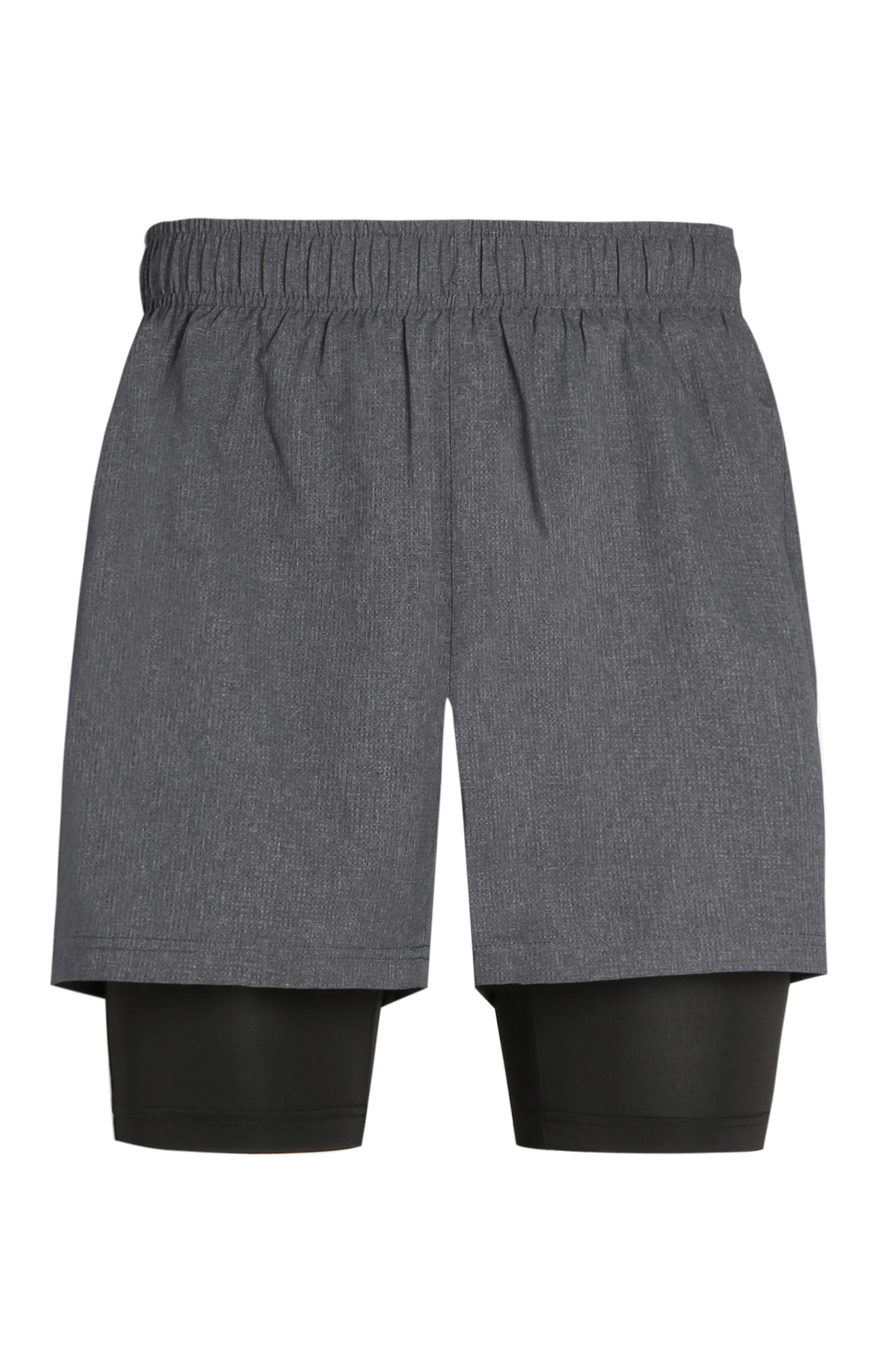 Graue Performance-Shorts