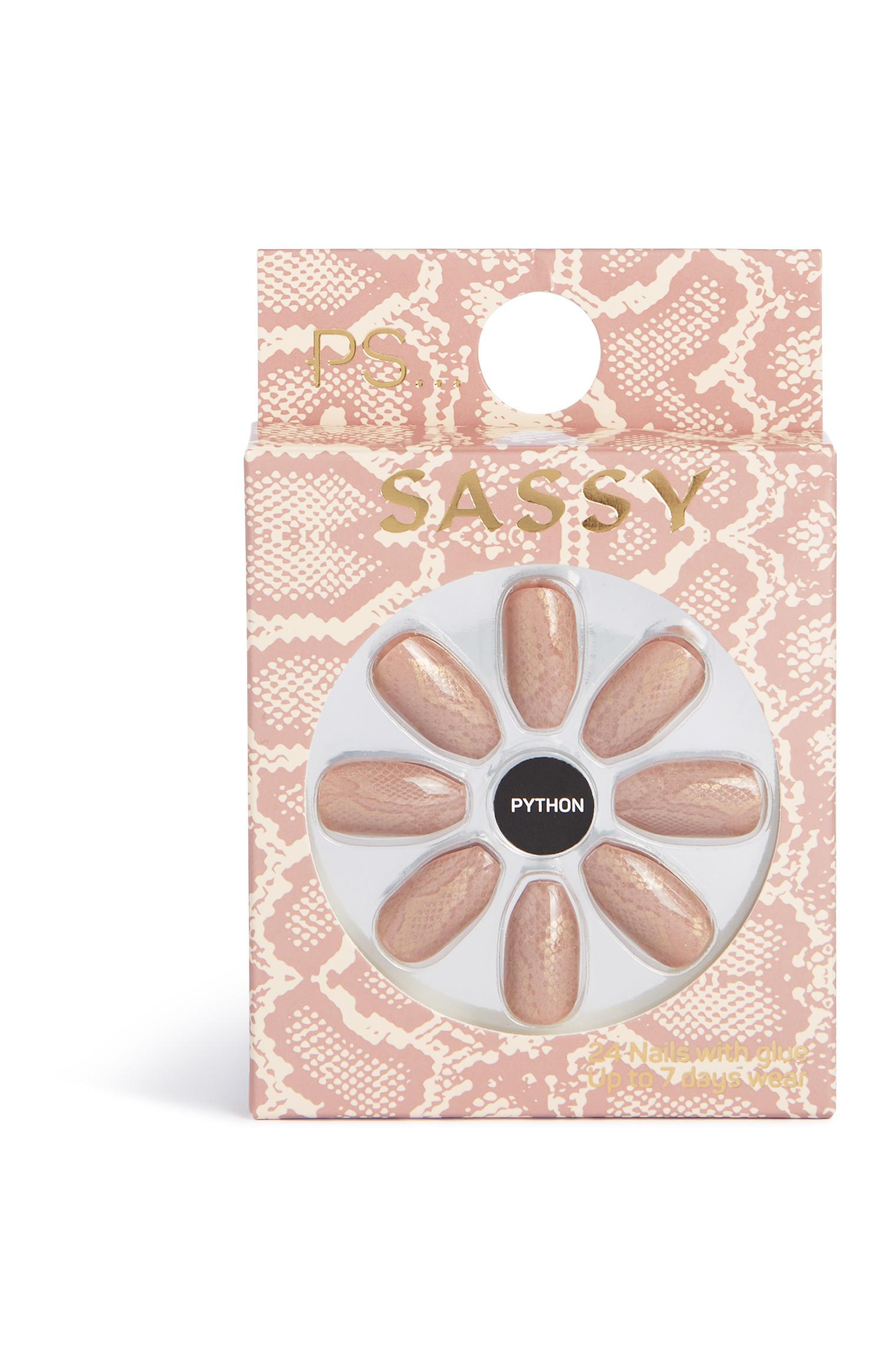 Unghie finte effetto pitonato