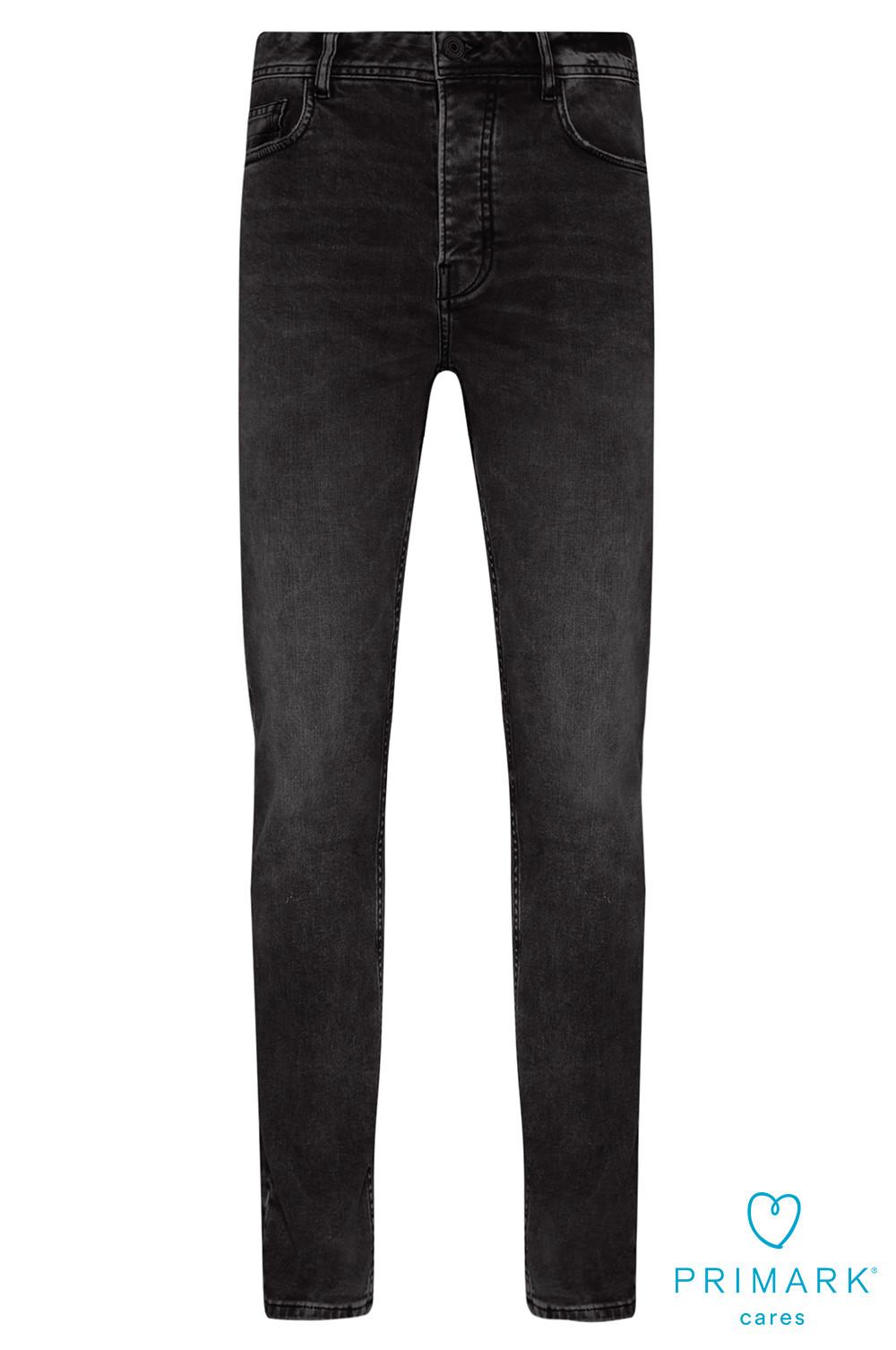 Schwarze Slim-Fit-Jeans aus nachhaltiger Baumwolle