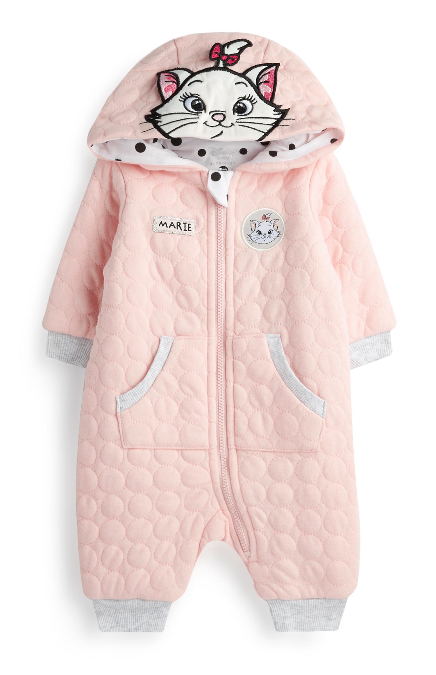 Rosafarbener Marie-Einteiler für Babys (M)