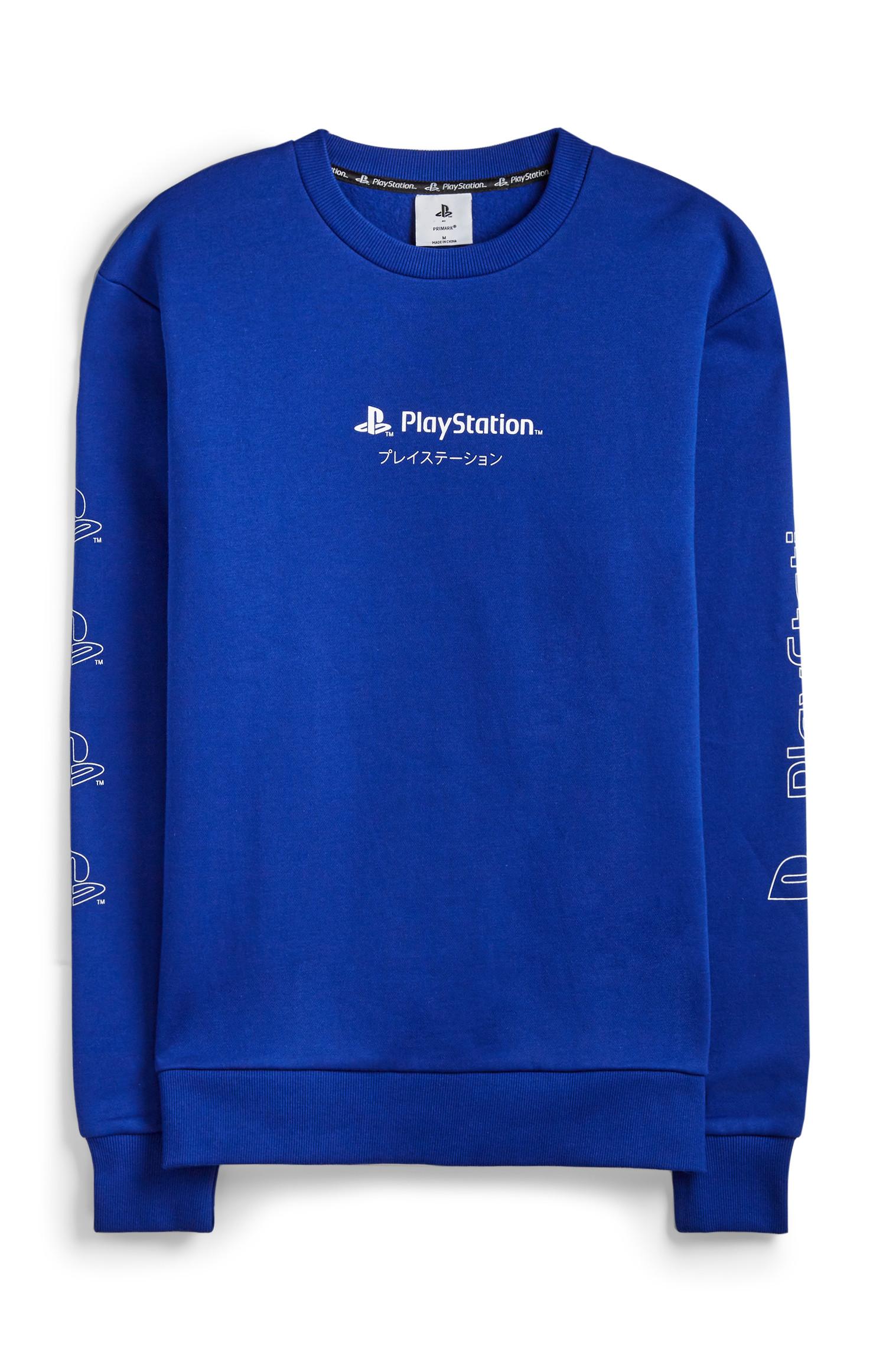 Blauer „Playstation“ Pullover