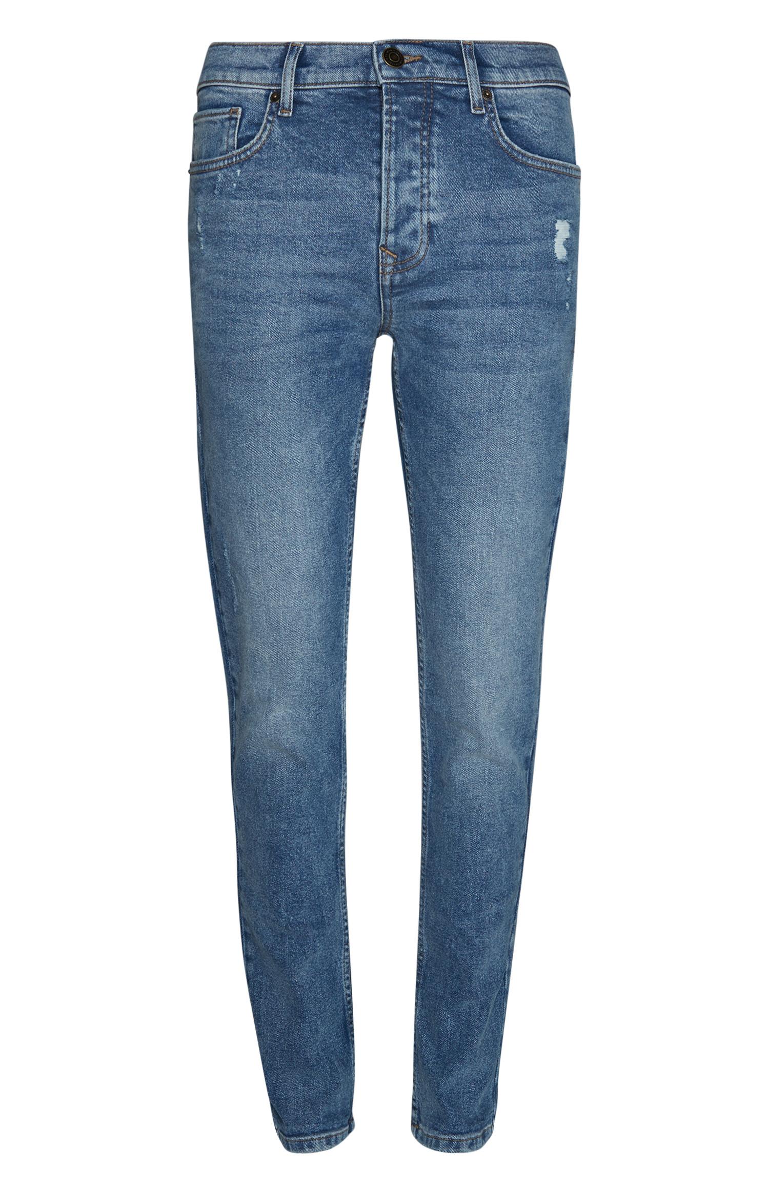 Blaue Skinny Jeans