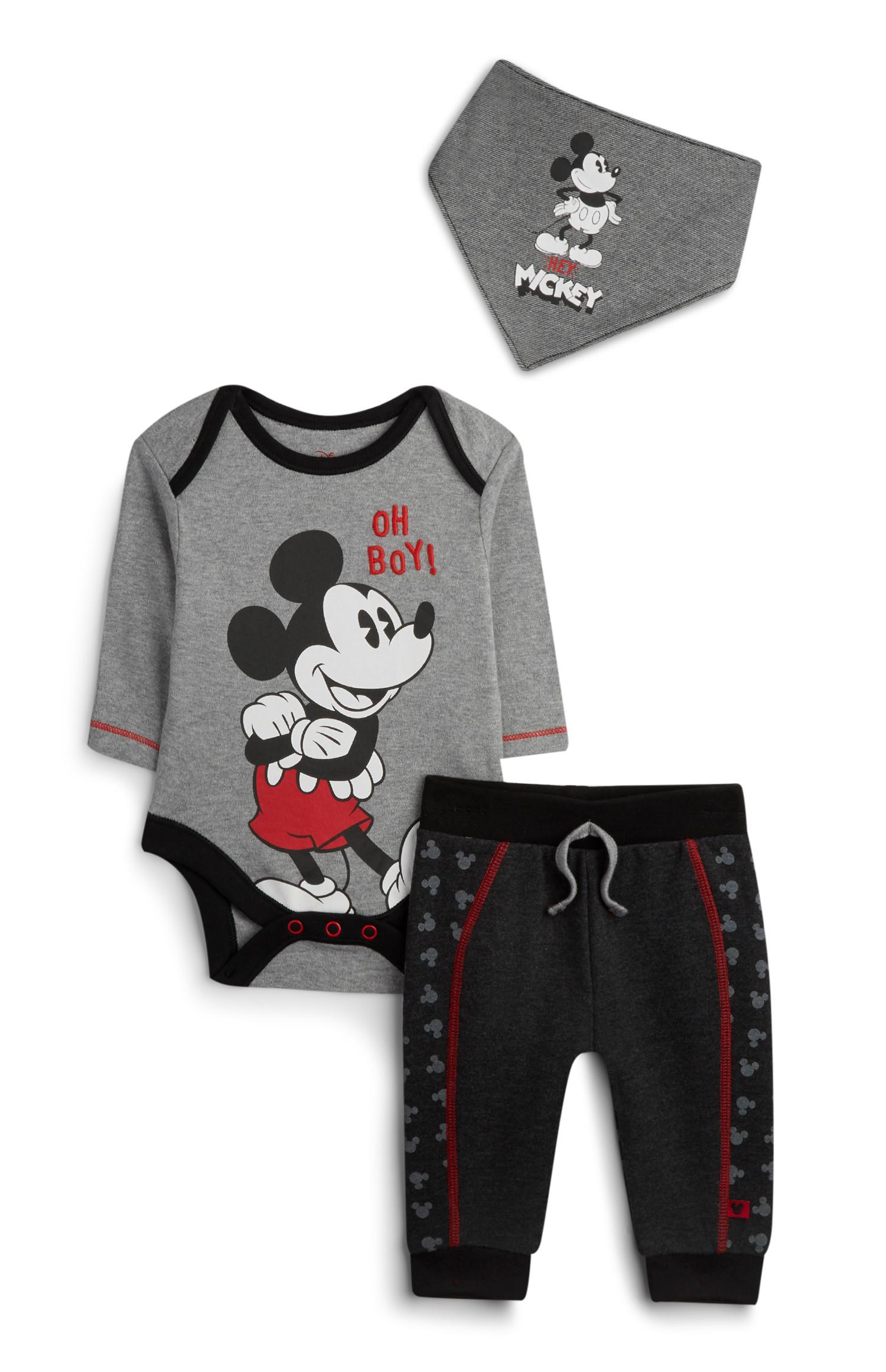 Set 3 pezzi con joggers Topolino da neonato