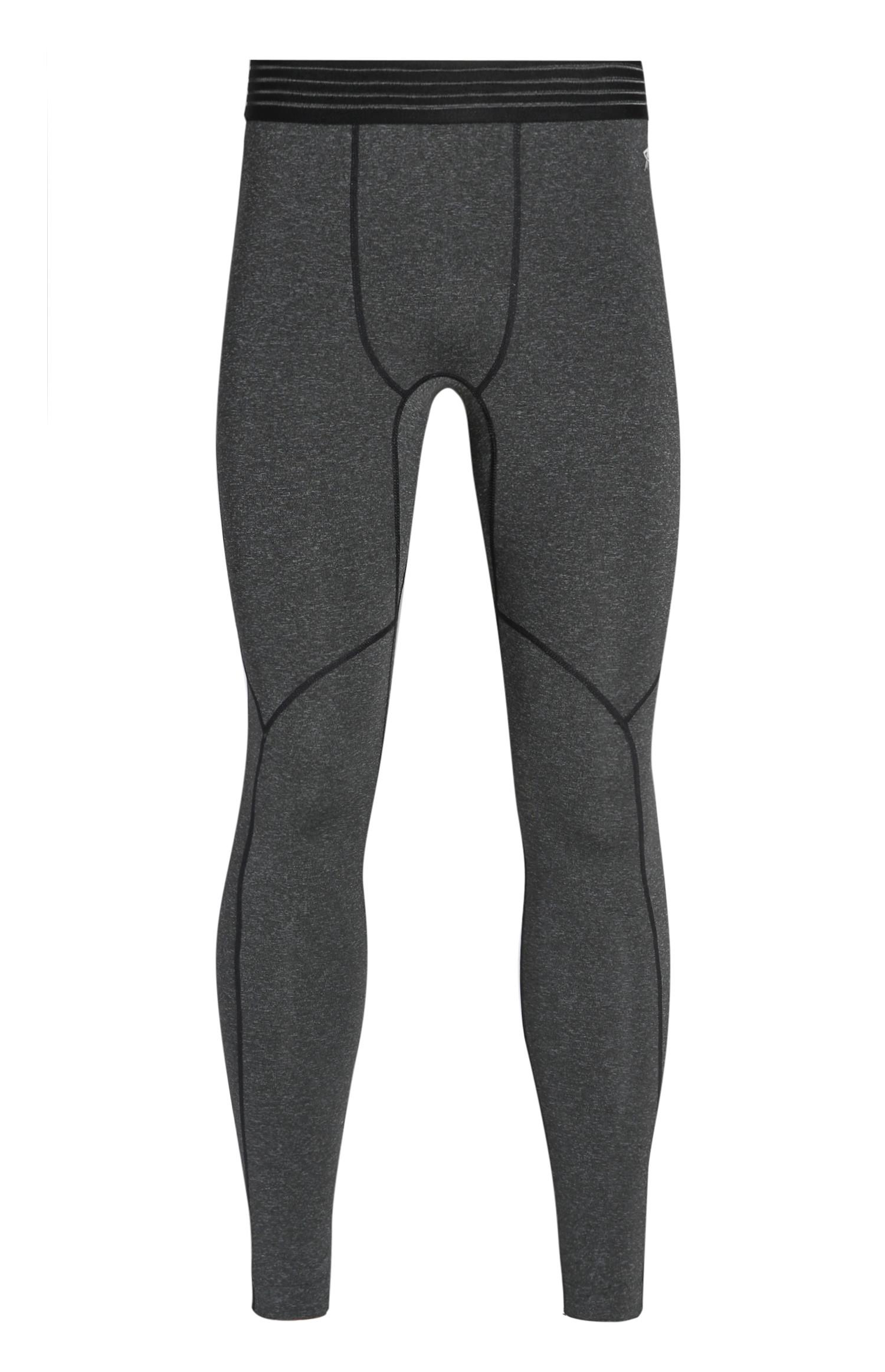 Graue nahtlose Leggings