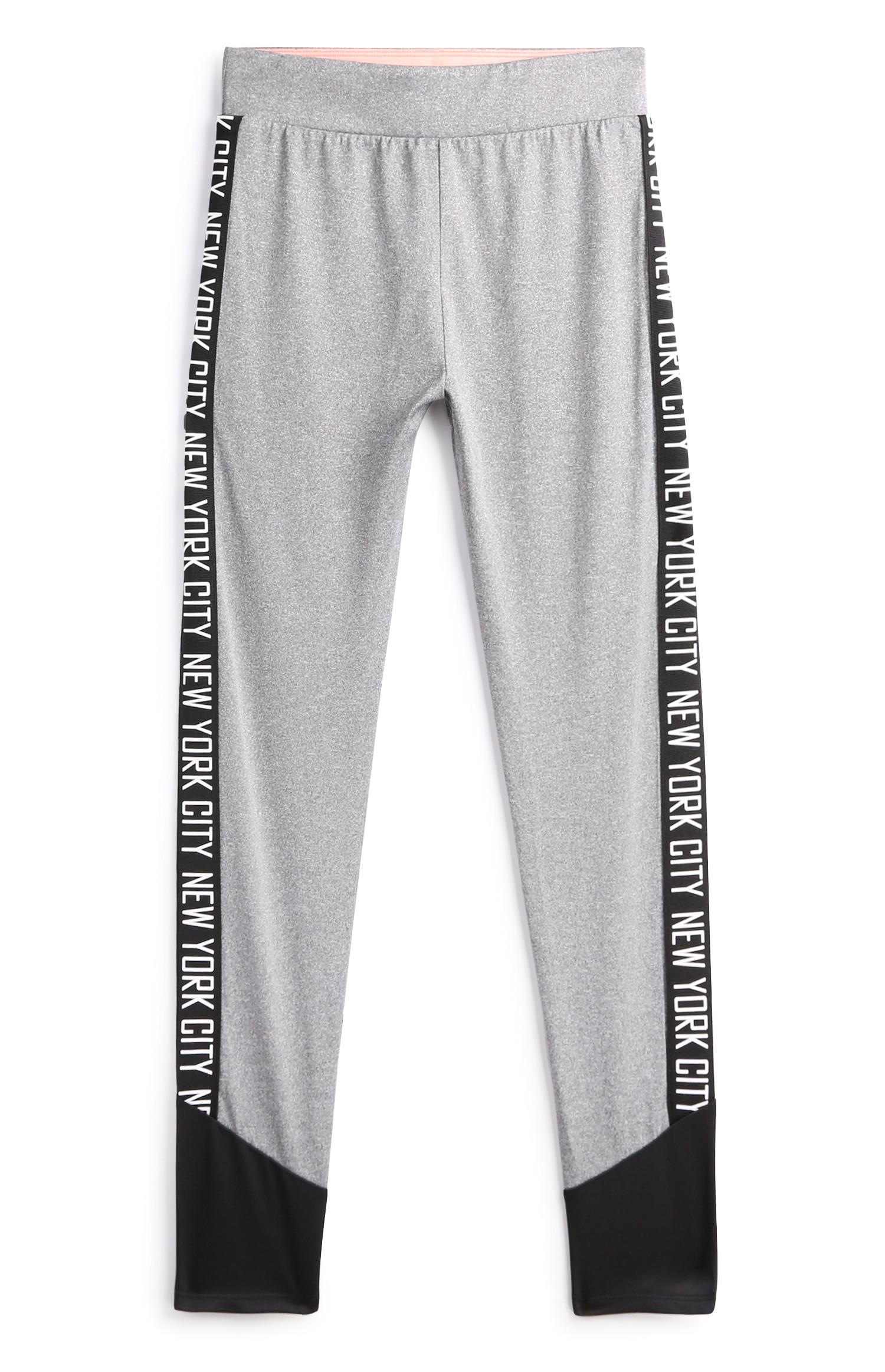 Graue Leggings mit Seiteneinsatz (Teeny Girls)
