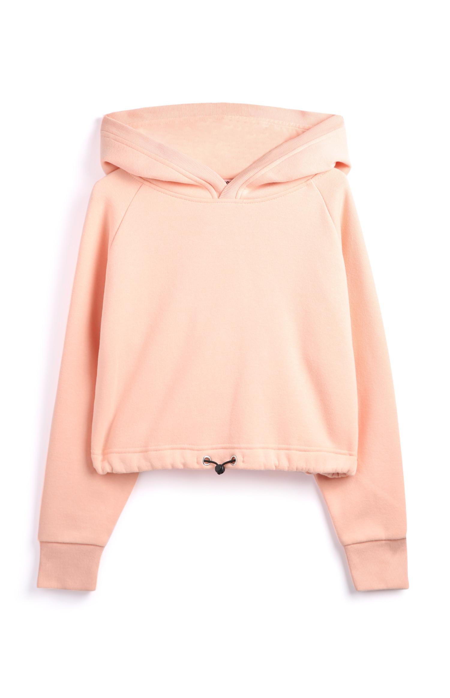 Rosafarbener Hoodie