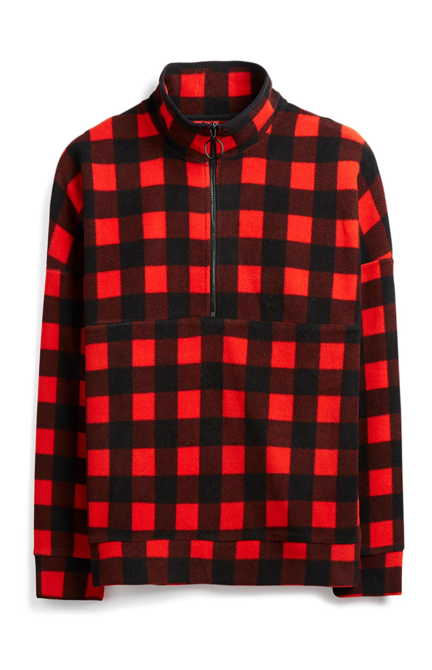 Rot karierte Jacke