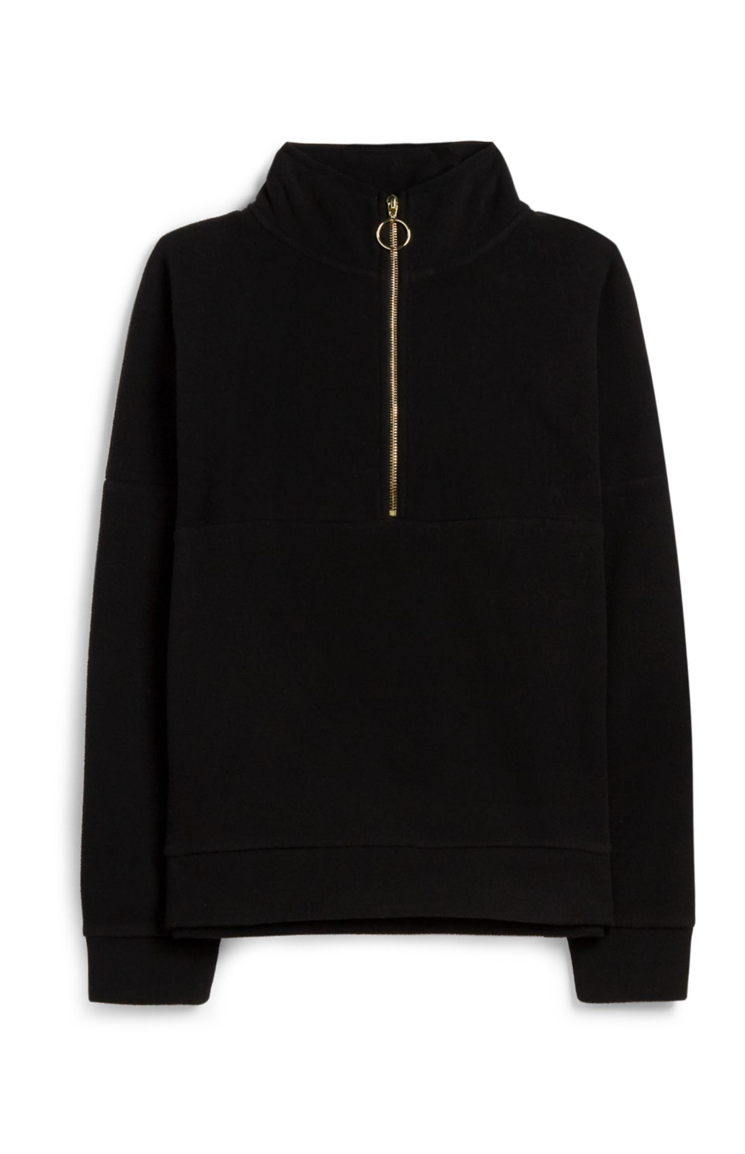 Schwarze Fleecejacke