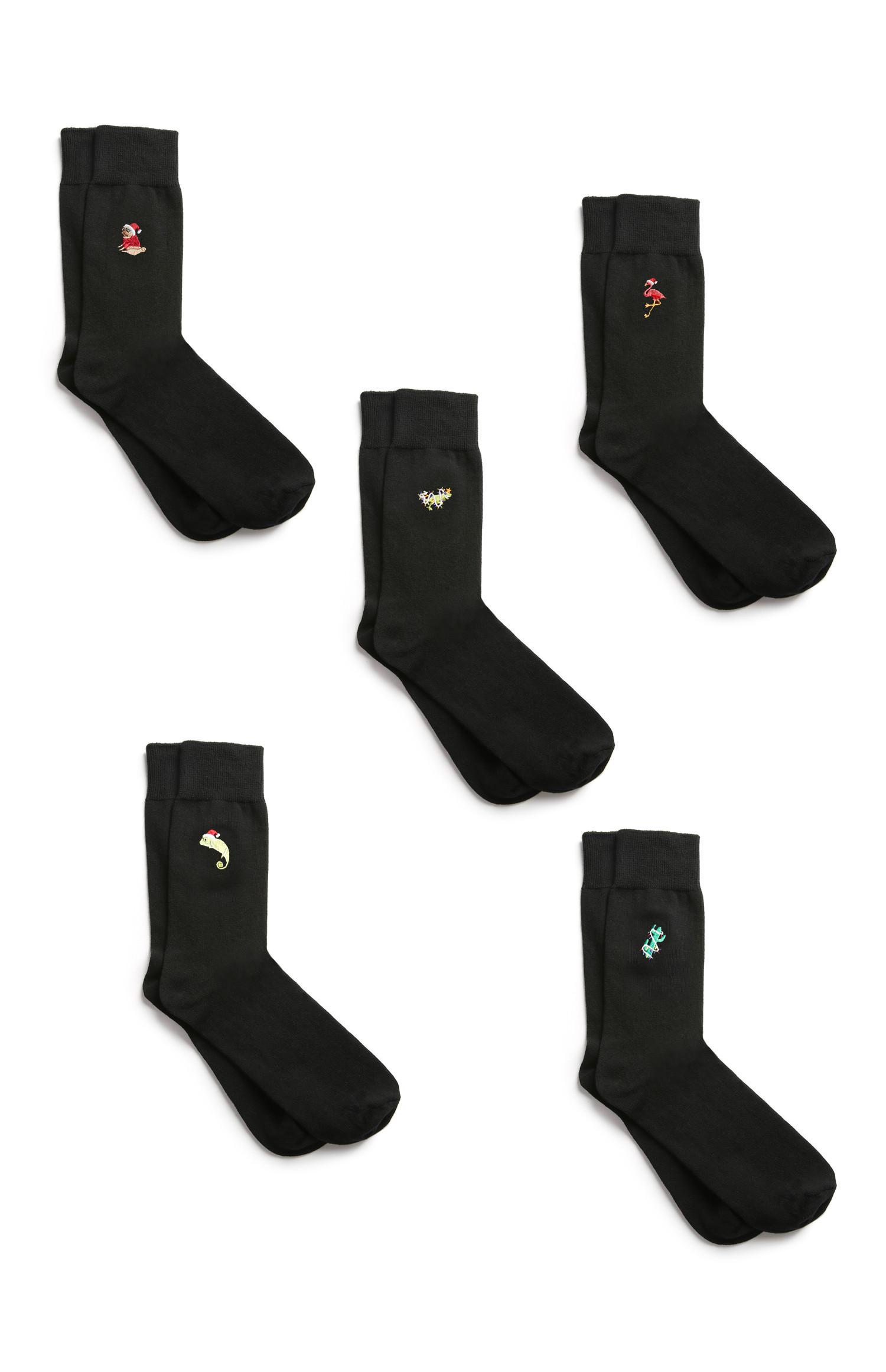 Weihnachtssocken, 5er-Pack